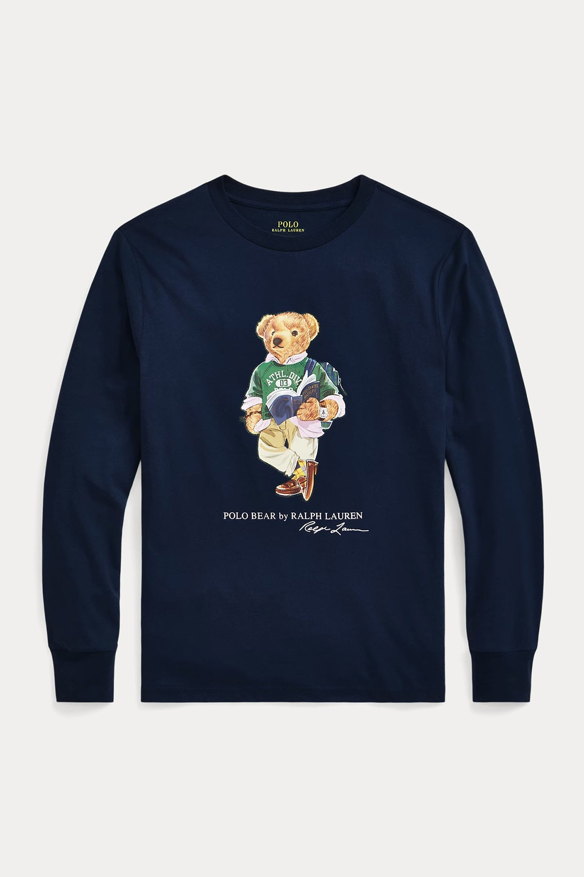 Polo Ralph Lauren Kids S-XL Beden Erkek Çocuk Uzun Kollu Polo Bear T-shirt-Libas Trendy Fashion Store
