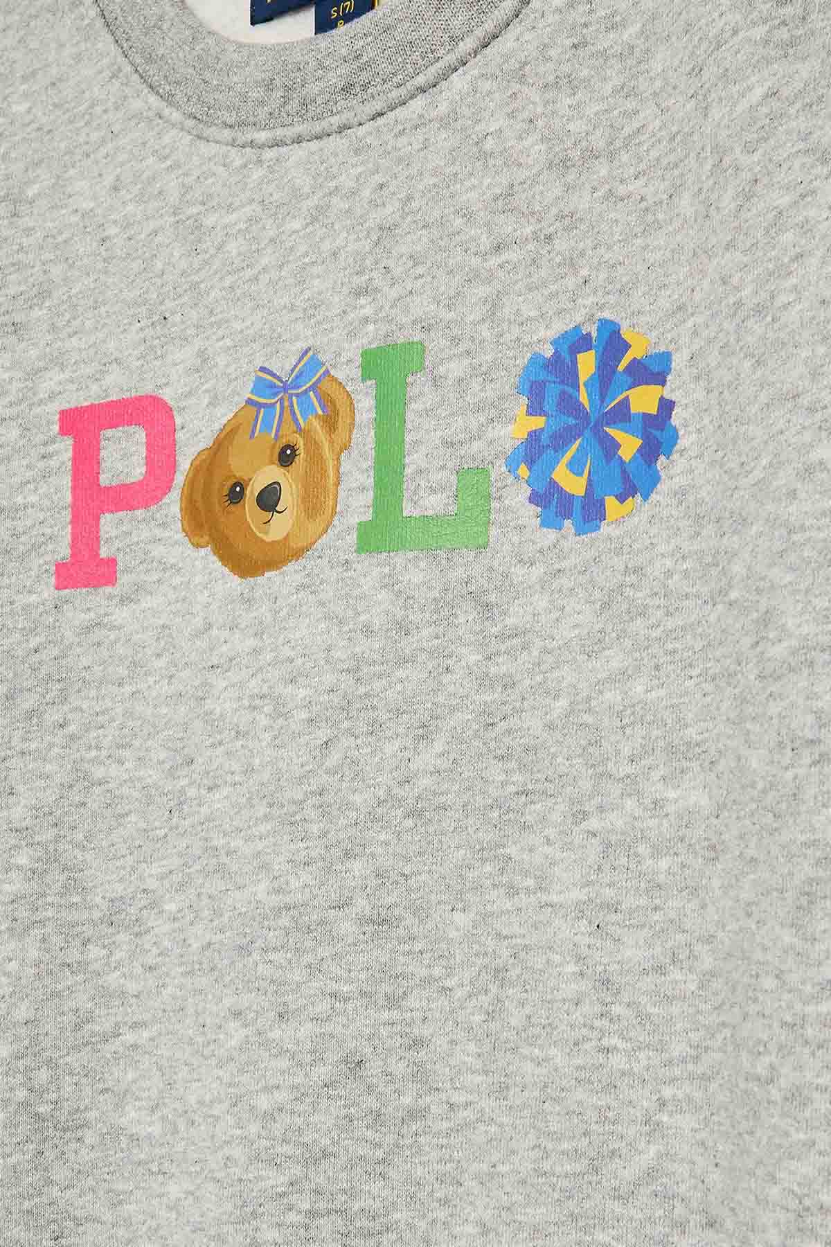 Polo Ralph Lauren Kids 5-6 Yaş Kız Çocuk Polo Bear Sweatshirt-Libas Trendy Fashion Store