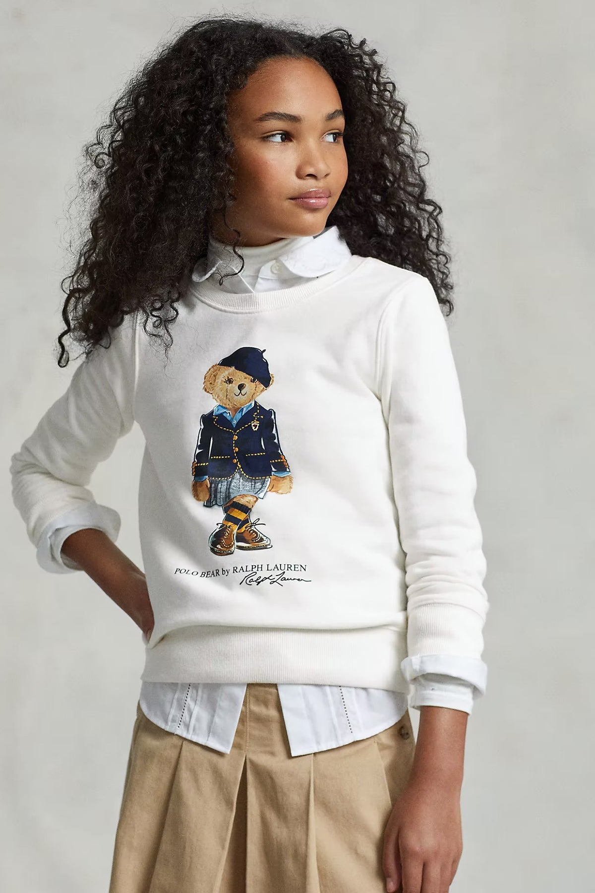 Polo Ralph Lauren Kids S-L Beden Kız Çocuk Polo Bear Sweatshirt-Libas Trendy Fashion Store