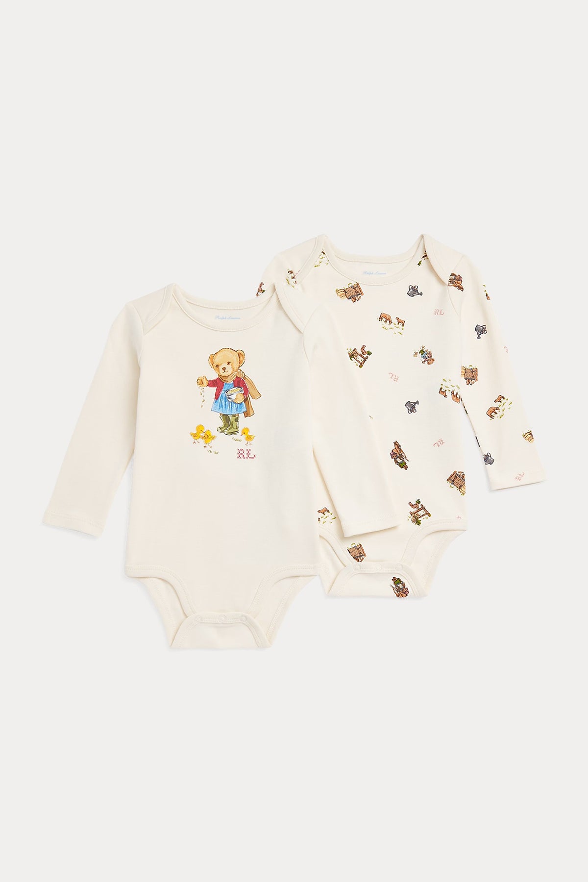 Polo Ralph Lauren Kids 6-9 Aylık Unisex Bebek Polo Bear Body Set-Libas Trendy Fashion Store