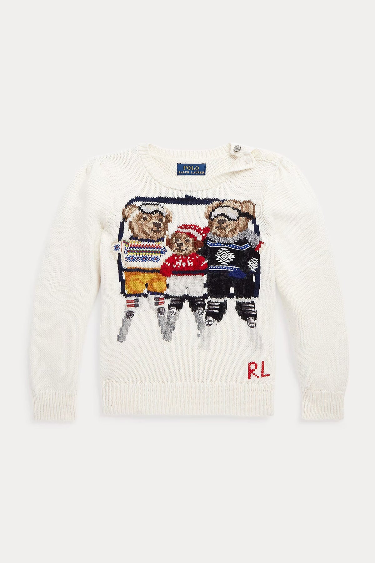 Polo Ralph Lauren Kids 3 Yaş Unisex Çocuk Örgü Polo Bear Triko-Libas Trendy Fashion Store