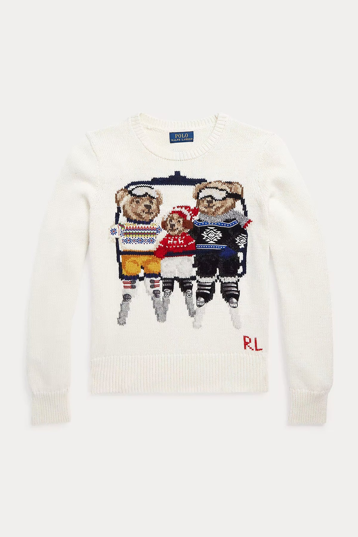 Polo Ralph Lauren Kids S Beden Unisex Çocuk Örgü Polo Bear Triko-Libas Trendy Fashion Store
