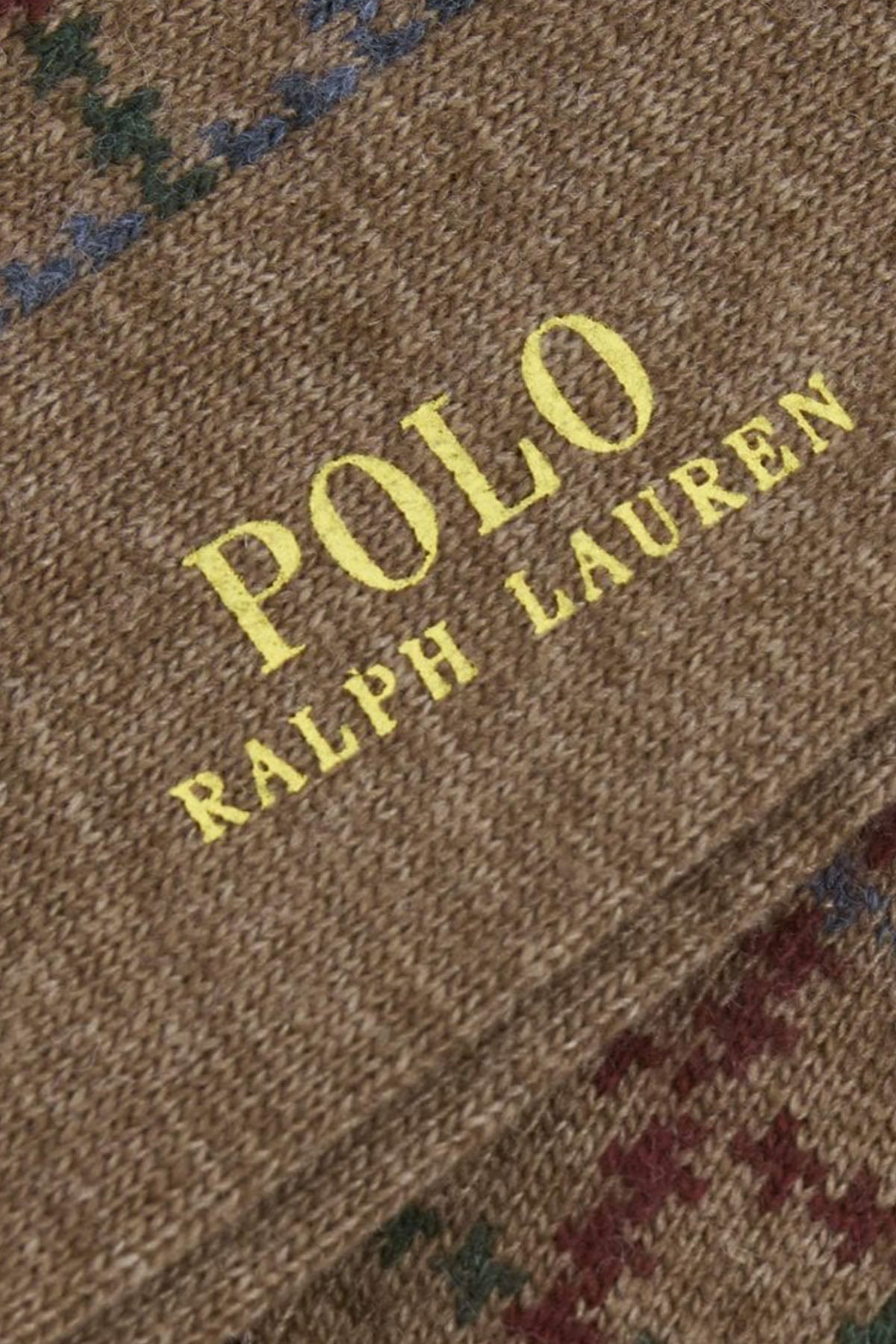 Polo Ralph Lauren Ekose Desenli Logolu Yün Çorap-Libas Trendy Fashion Store