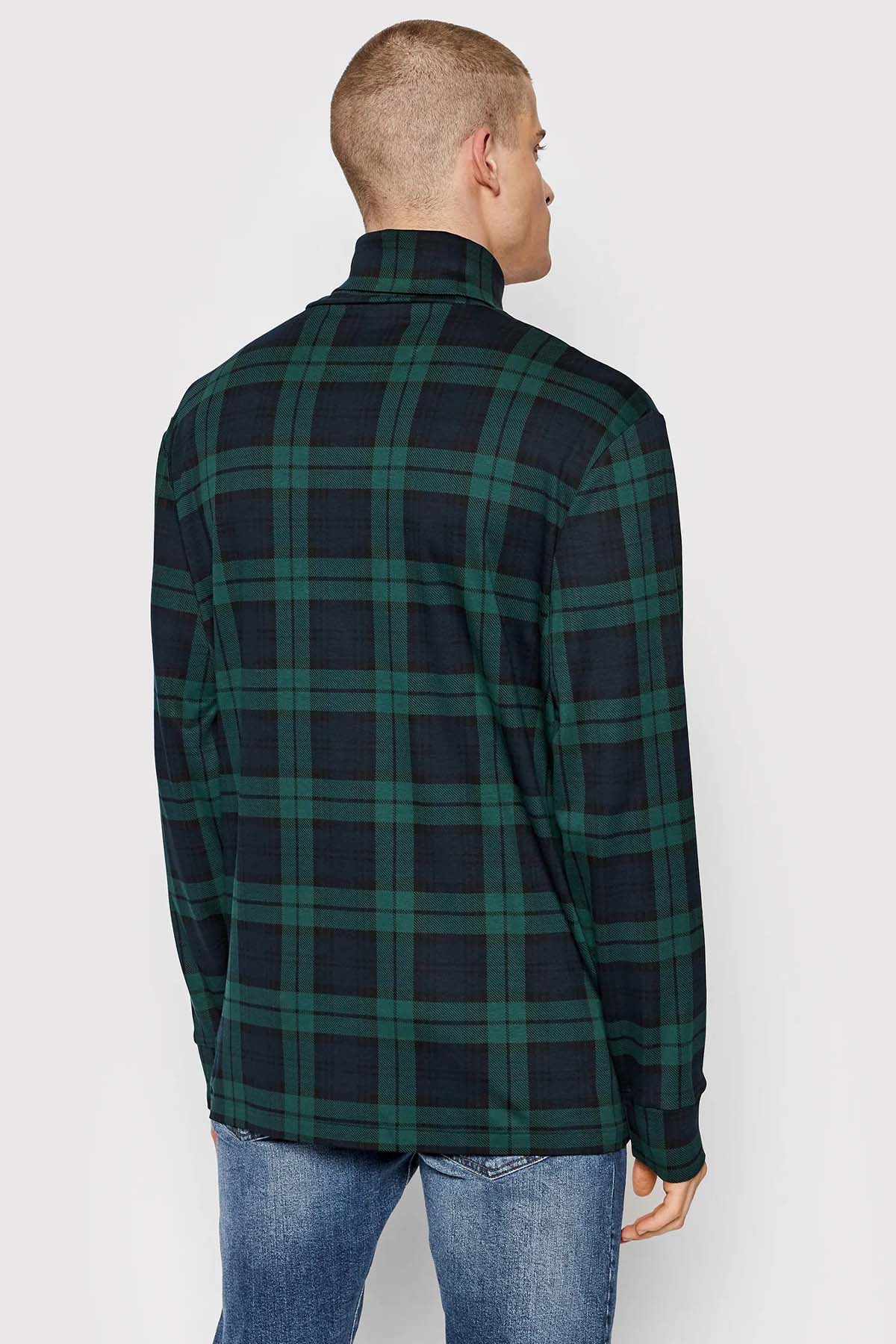 Polo Ralph Lauren Ekose Balıkçı Yaka Uzun Kollu T-shirt-Libas Trendy Fashion Store