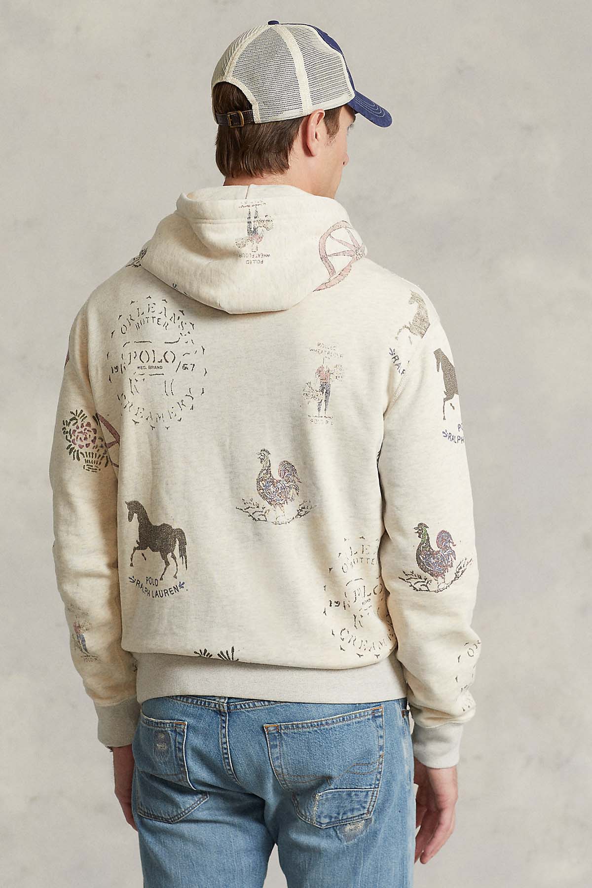 Polo Ralph Lauren Desenli Kapüşonlu Sweatshirt-Libas Trendy Fashion Store