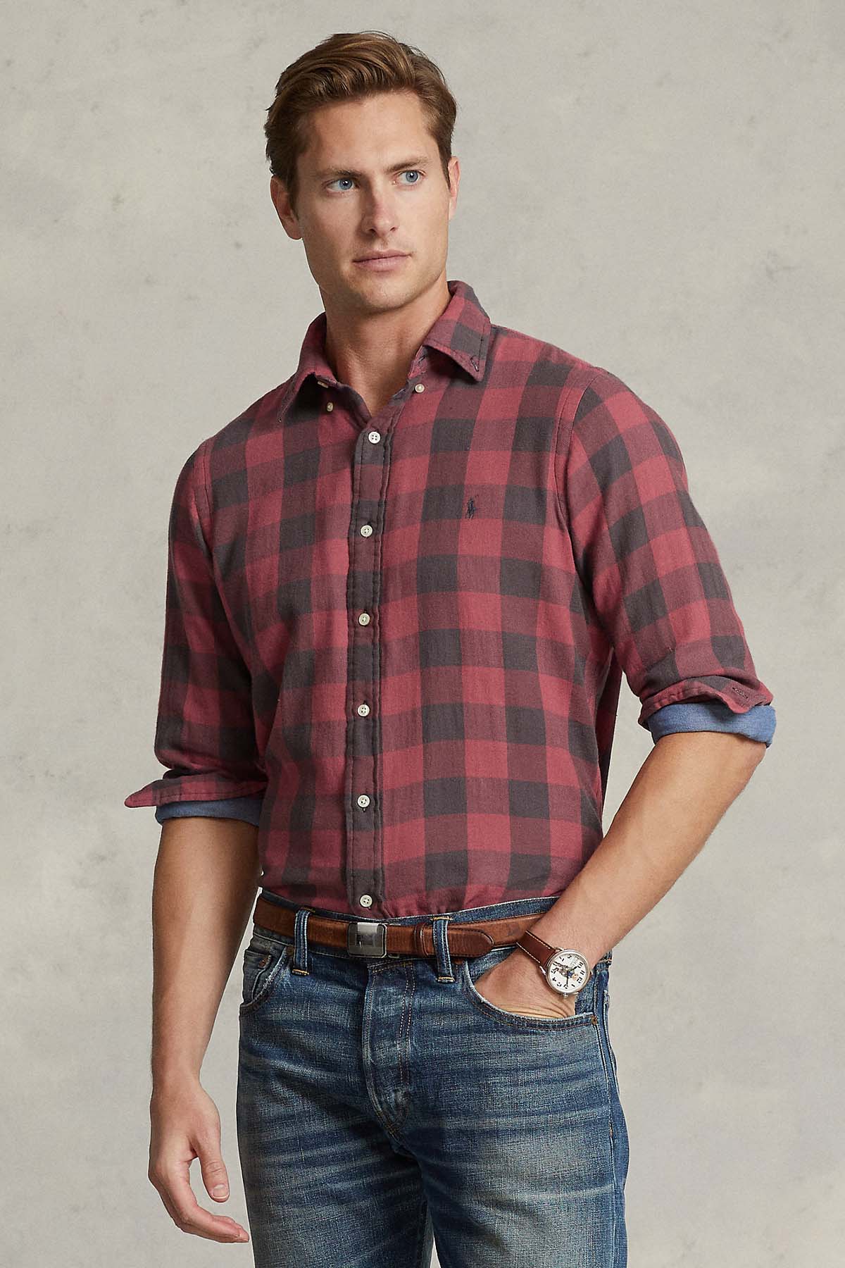 Polo Ralph Lauren Custom Fit Kareli Gömlek-Libas Trendy Fashion Store