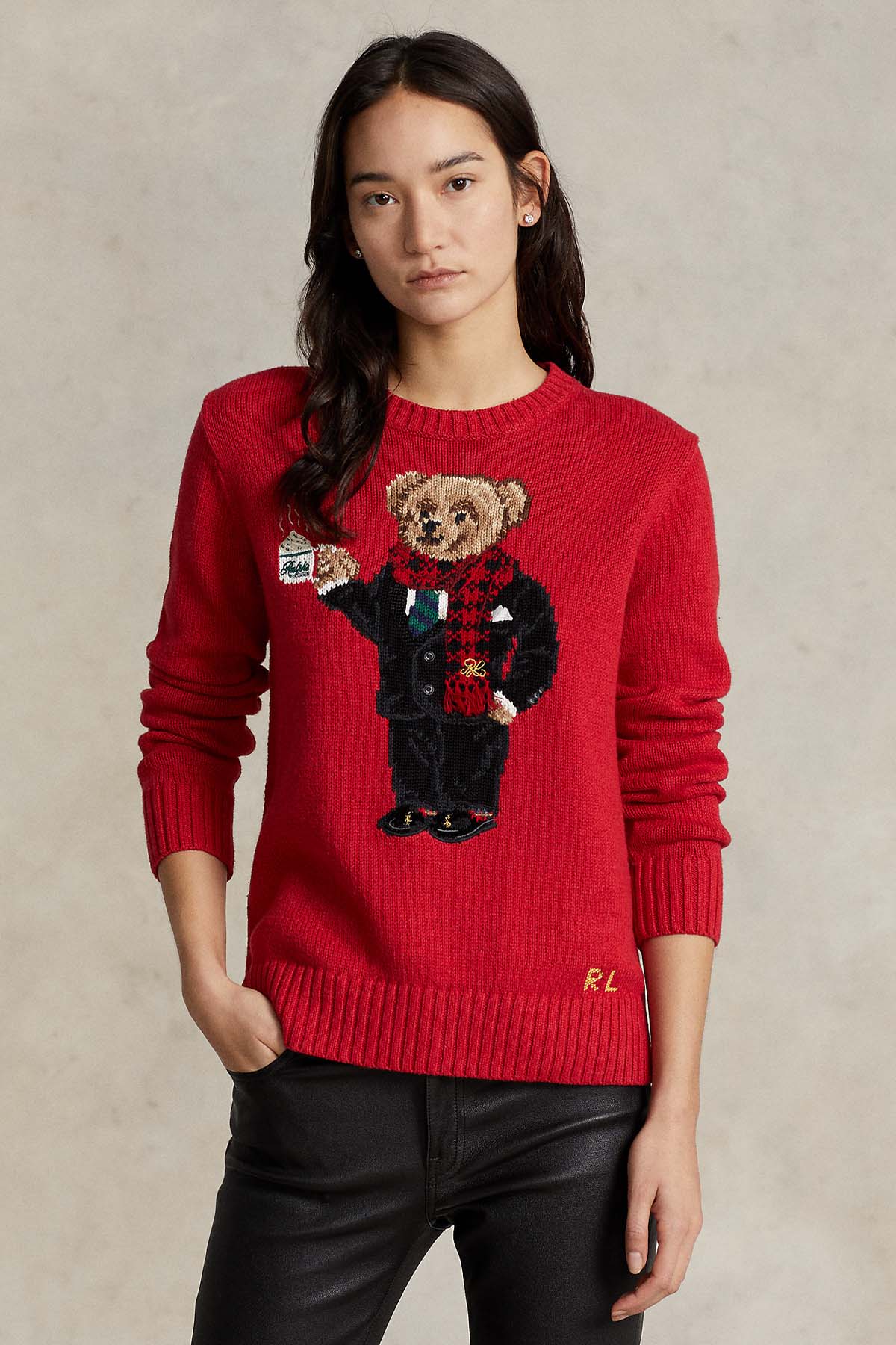 Polo Ralph Lauren Polo Bear Ketenli Örgü Triko-Libas Trendy Fashion Store