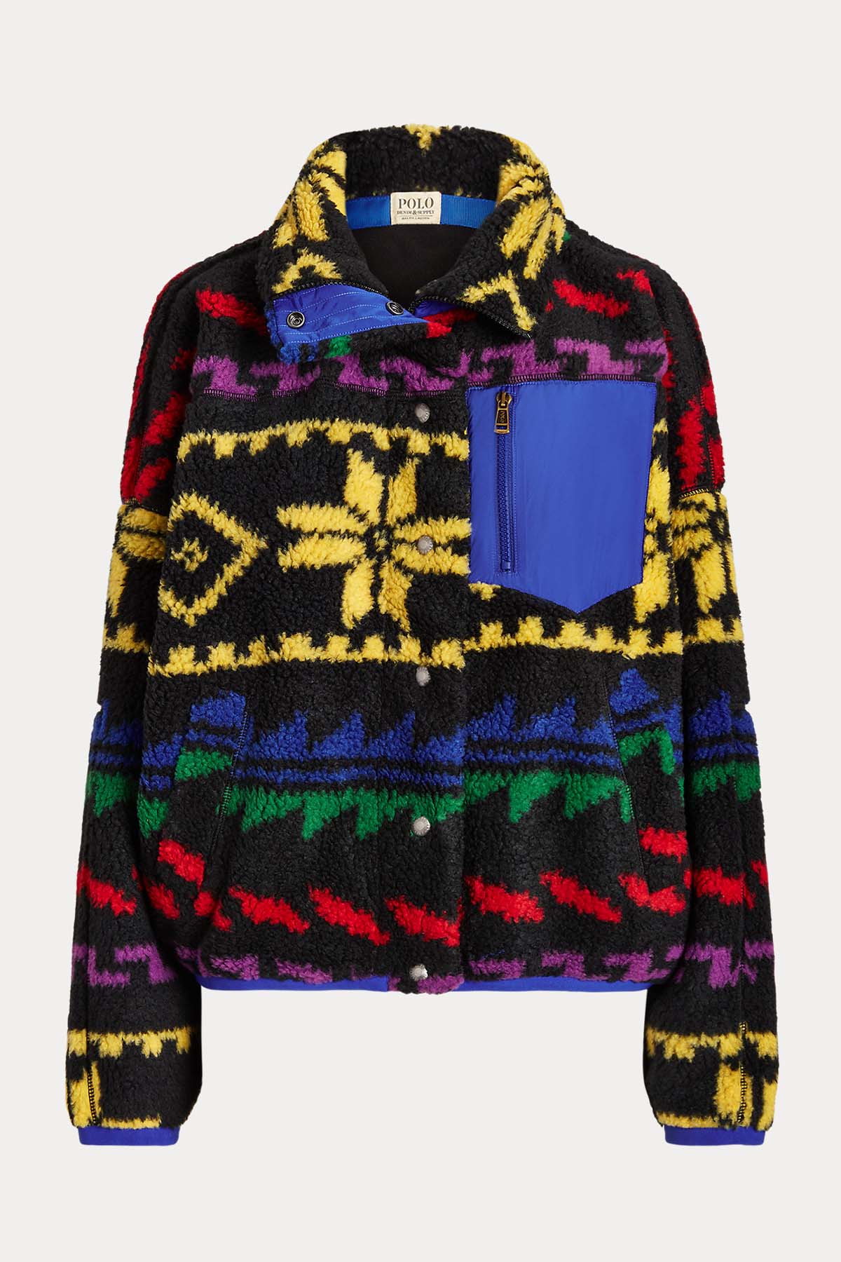 Polo Ralph Lauren Fair Isle Desenli Polar Sweatshirt Ceket-Libas Trendy Fashion Store