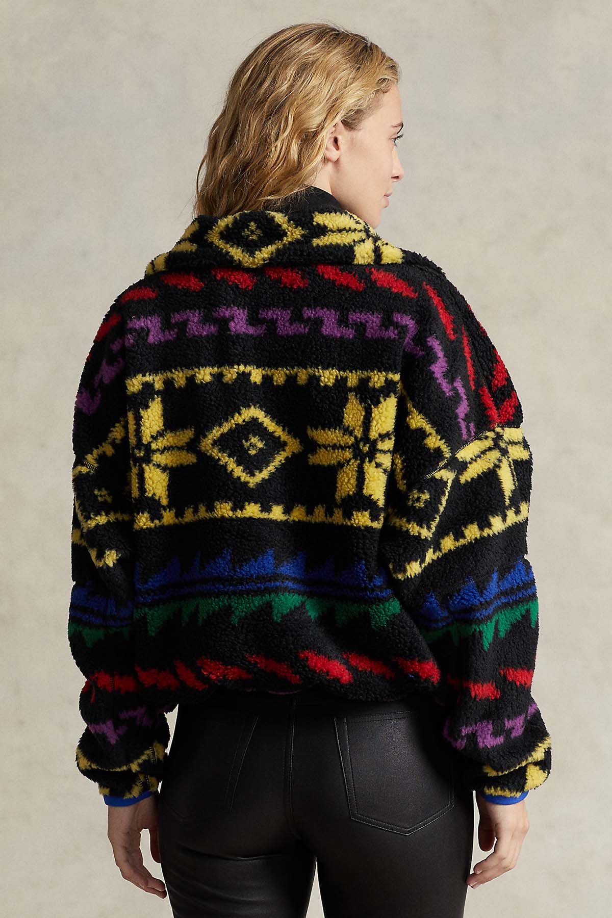 Polo Ralph Lauren Fair Isle Desenli Polar Sweatshirt Ceket-Libas Trendy Fashion Store