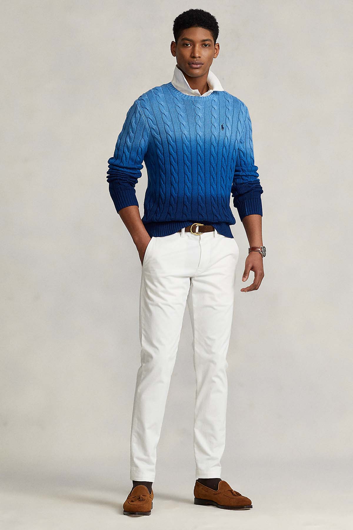 Polo Ralph Lauren Degrade Saç Örgü Triko-Libas Trendy Fashion Store