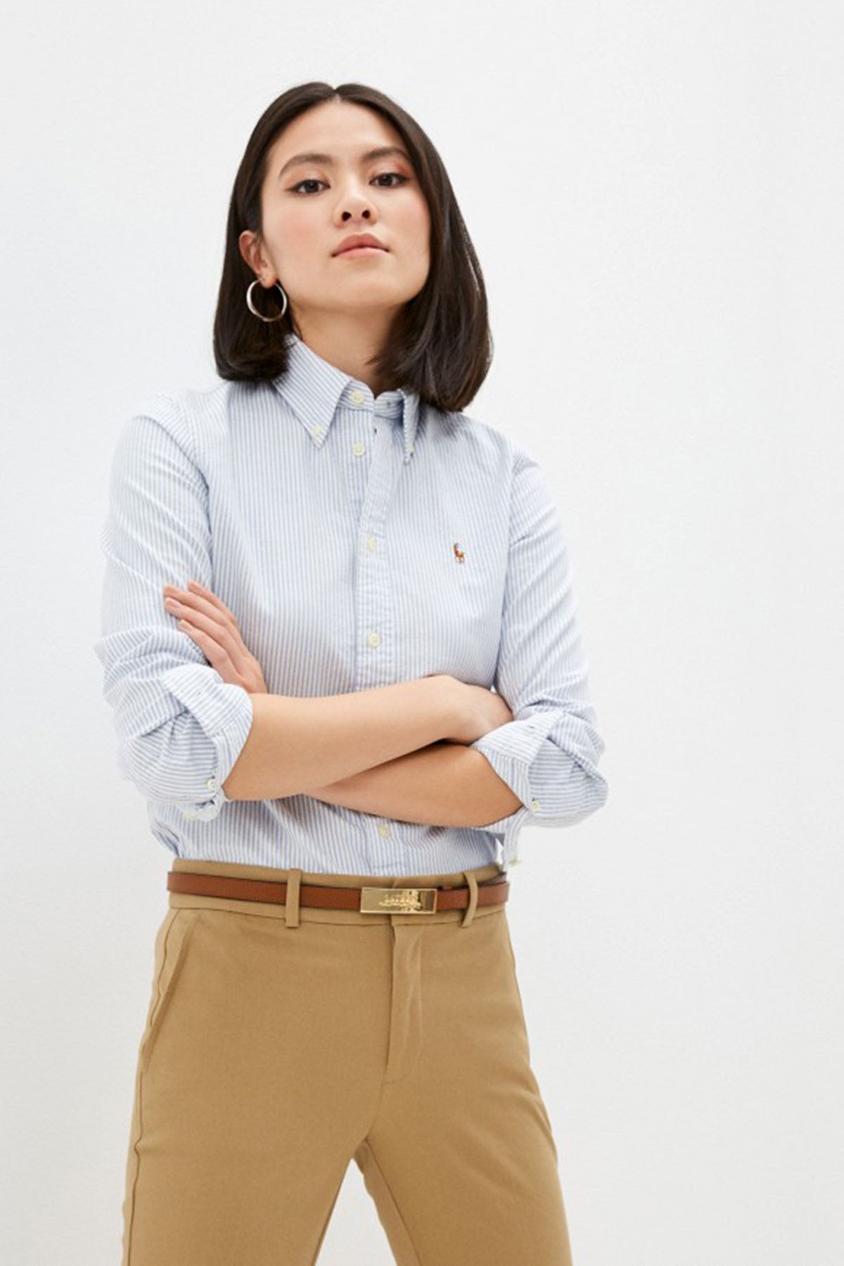 Polo Ralph Lauren Slim Fit Çizgili Oxford Gömlek-Libas Trendy Fashion Store