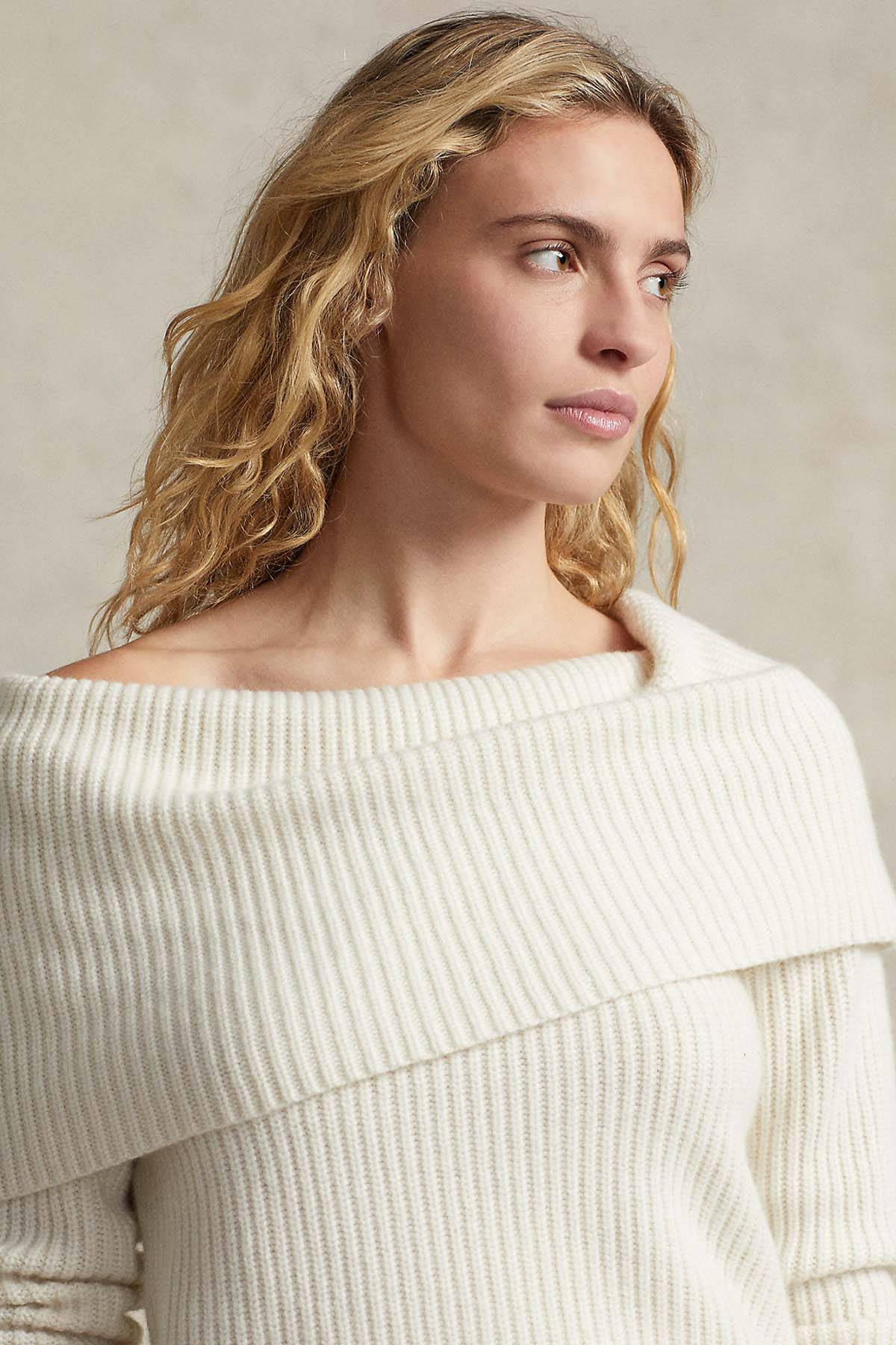 Polo Ralph Lauren Kaşmirli Kayık Yaka Yün Triko-Libas Trendy Fashion Store