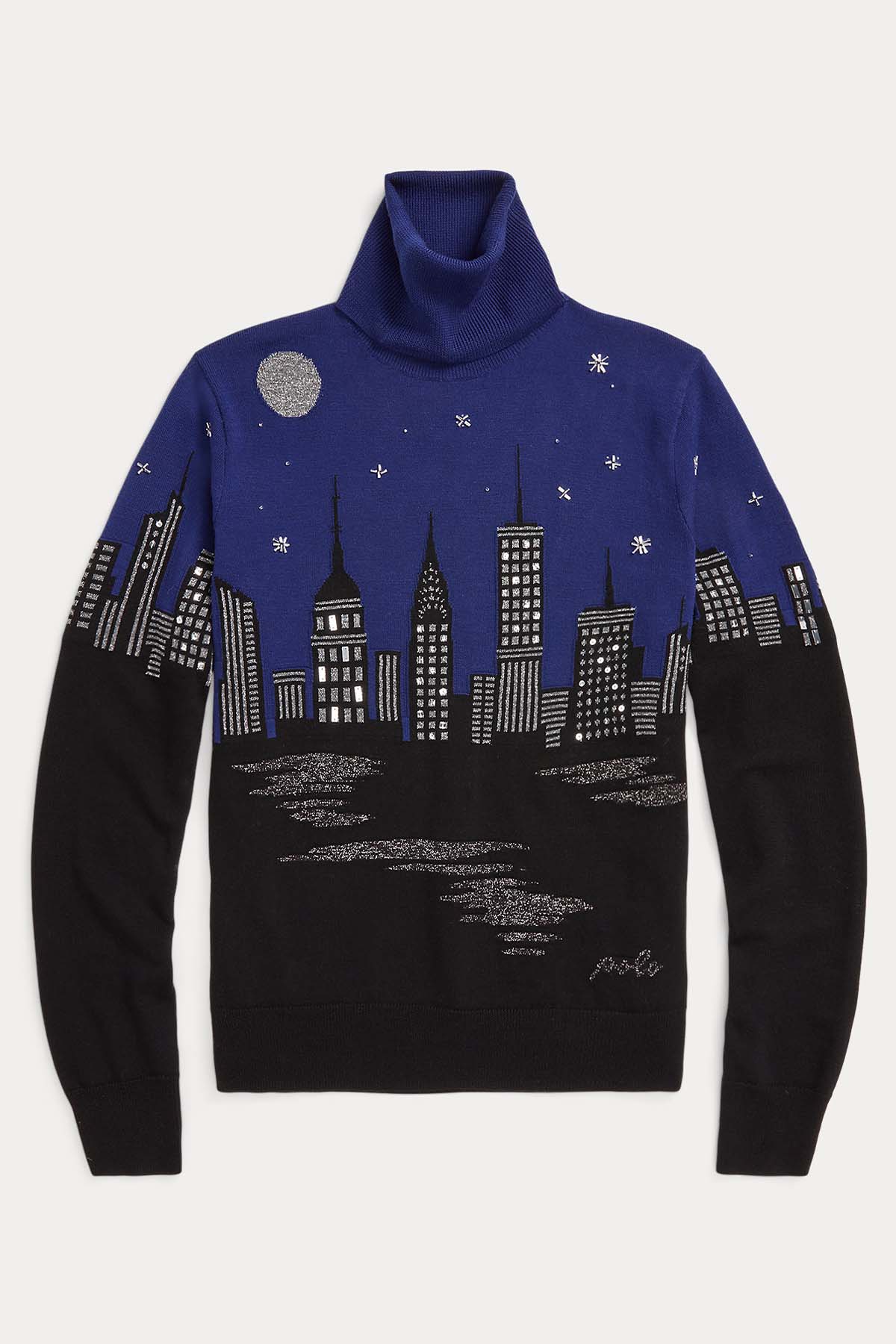 Polo Ralph Lauren Balıkçı Yaka Şehir Temalı Yün Triko-Libas Trendy Fashion Store