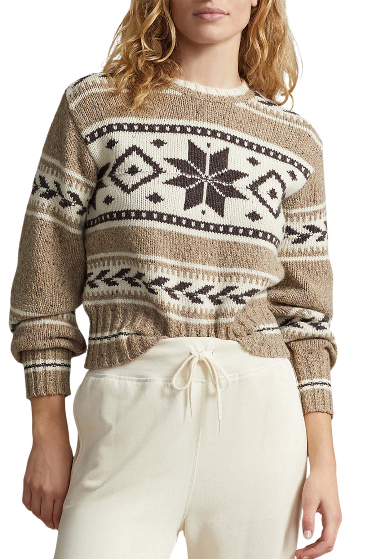 Polo Ralph Lauren Fair Isle Desen Yün Örgü Triko-Libas Trendy Fashion Store