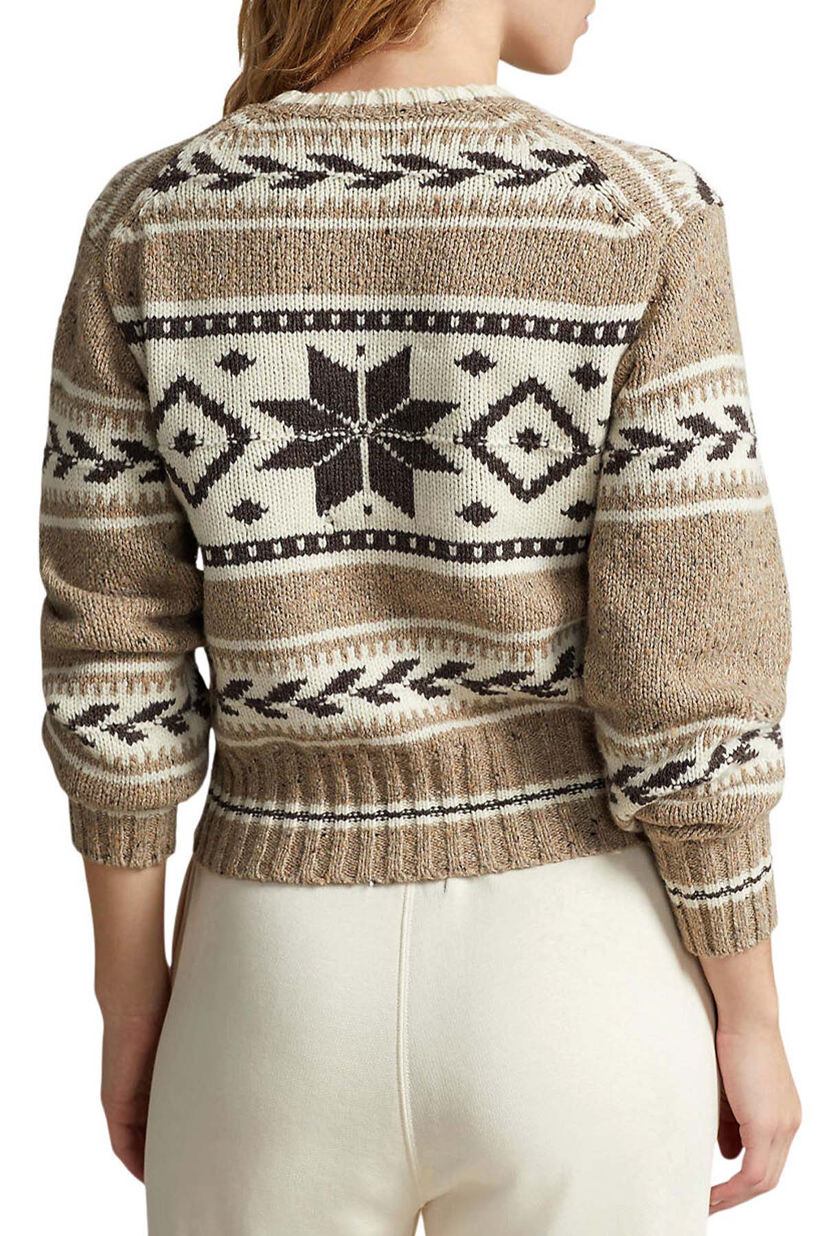 Polo Ralph Lauren Fair Isle Desen Yün Örgü Triko-Libas Trendy Fashion Store