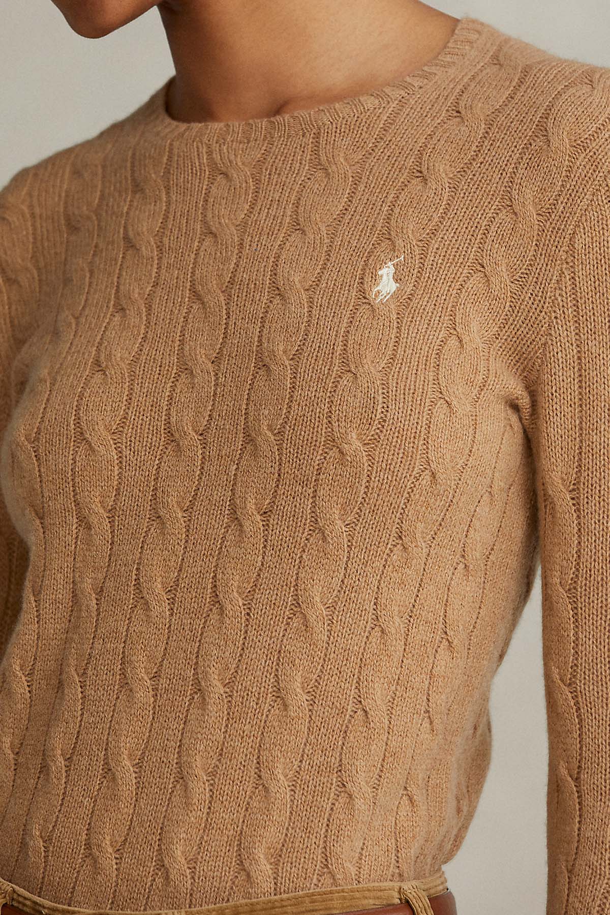 Polo Ralph Lauren Saç Örgü Kaşmirli Yün Triko-Libas Trendy Fashion Store