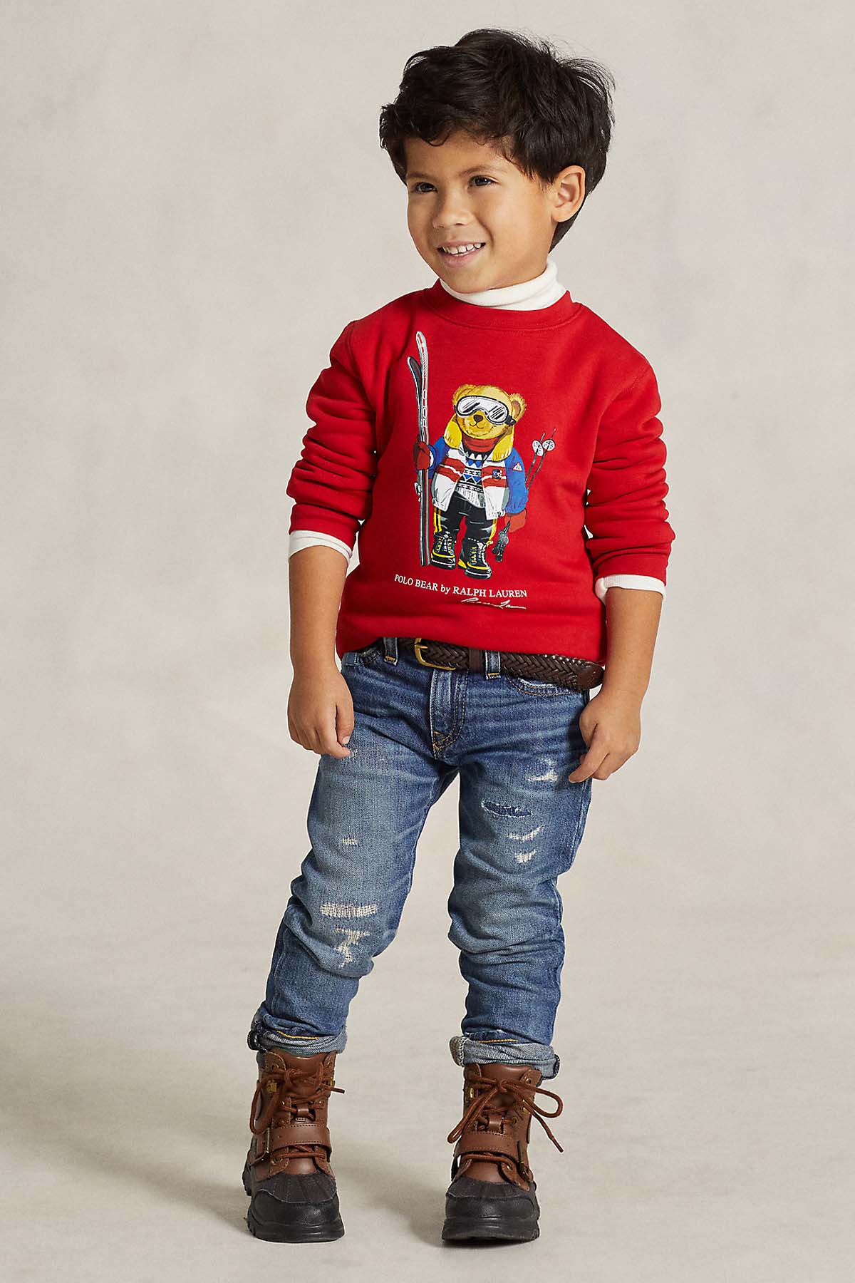 Polo Ralph Lauren Kids 2-4 Yaş Erkek Çocuk Polo Bear Sweatshirt-Libas Trendy Fashion Store