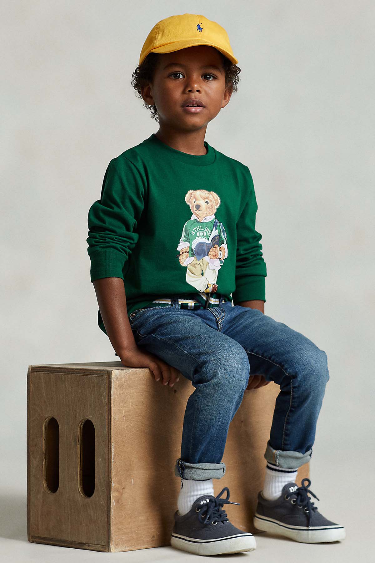 Polo Ralph Lauren Kids 2-4 Yaş Erkek Çocuk Polo Bear T-shirt-Libas Trendy Fashion Store
