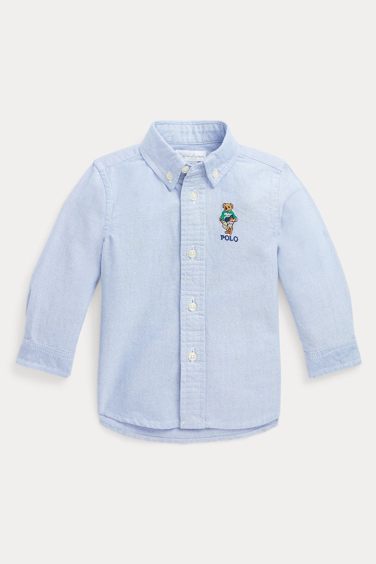 Polo Ralph Lauren Kids 12-24 Aylık Erkek Bebek Polo Bear Oxford Gömlek-Libas Trendy Fashion Store