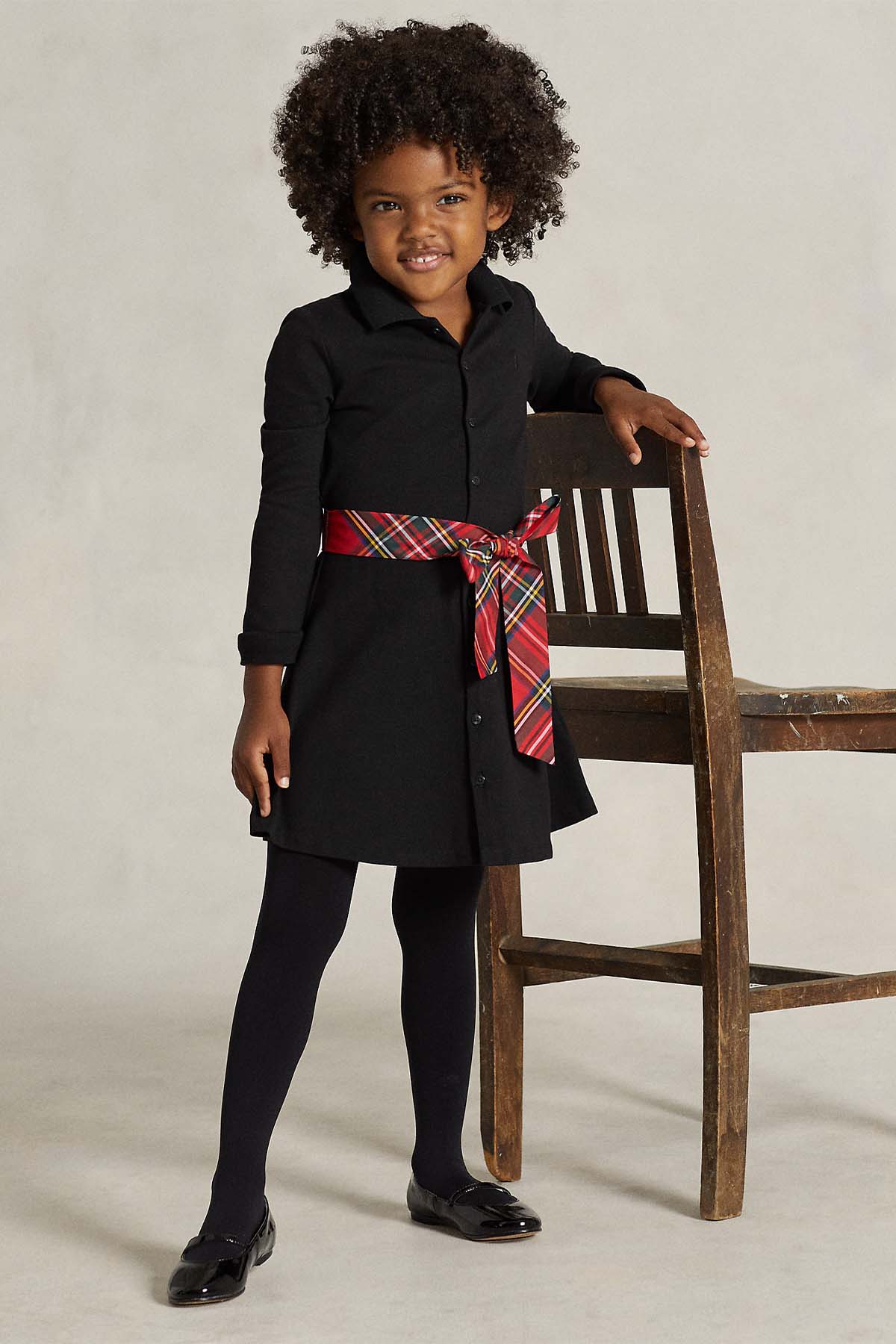 Polo Ralph Lauren Kids 5 Yaş Kız Çocuk Kuşaklı Gömlek Elbise-Libas Trendy Fashion Store