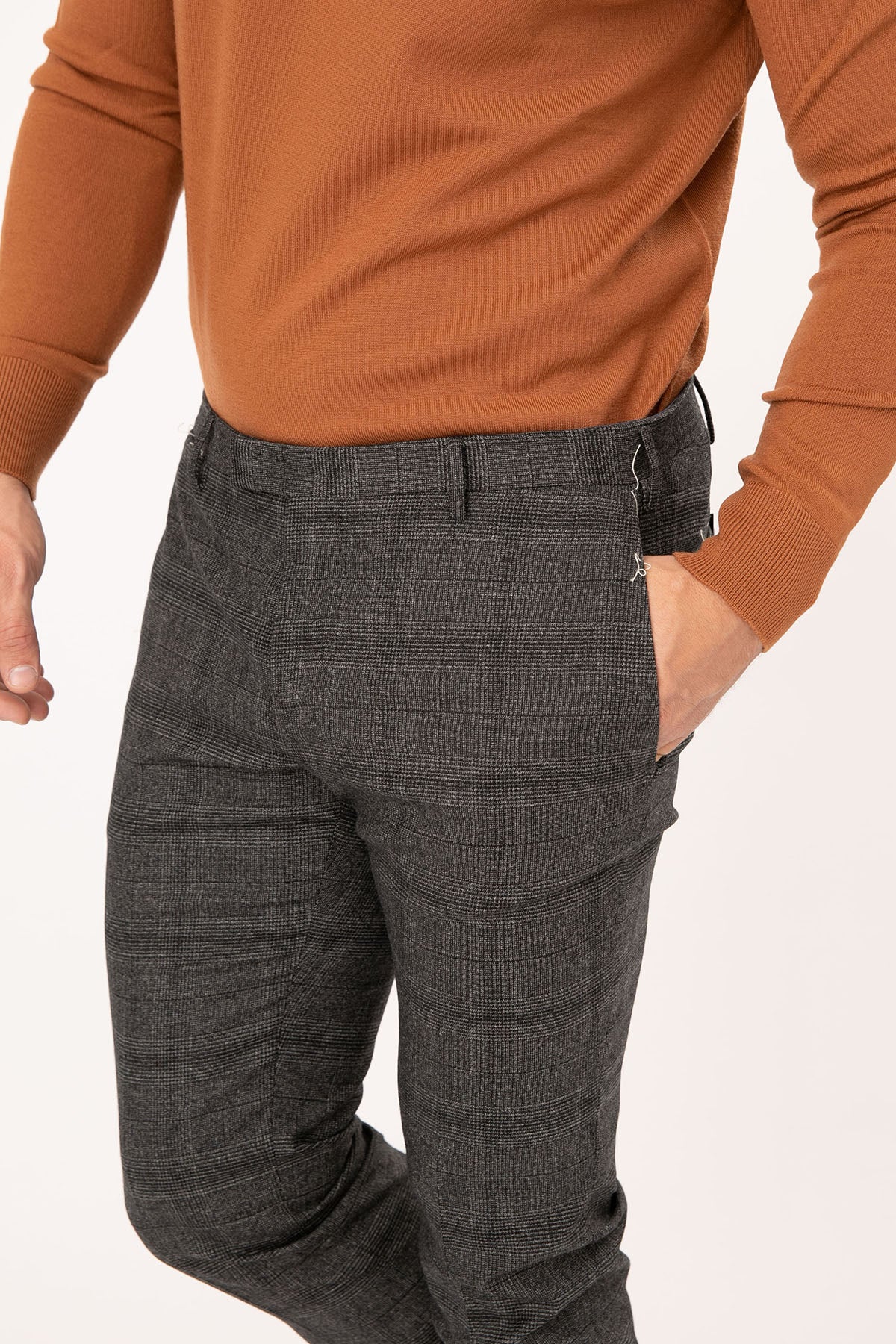 Pantaloni Torino Ekoseli Skinny Fit Streç Pantolon-Libas Trendy Fashion Store