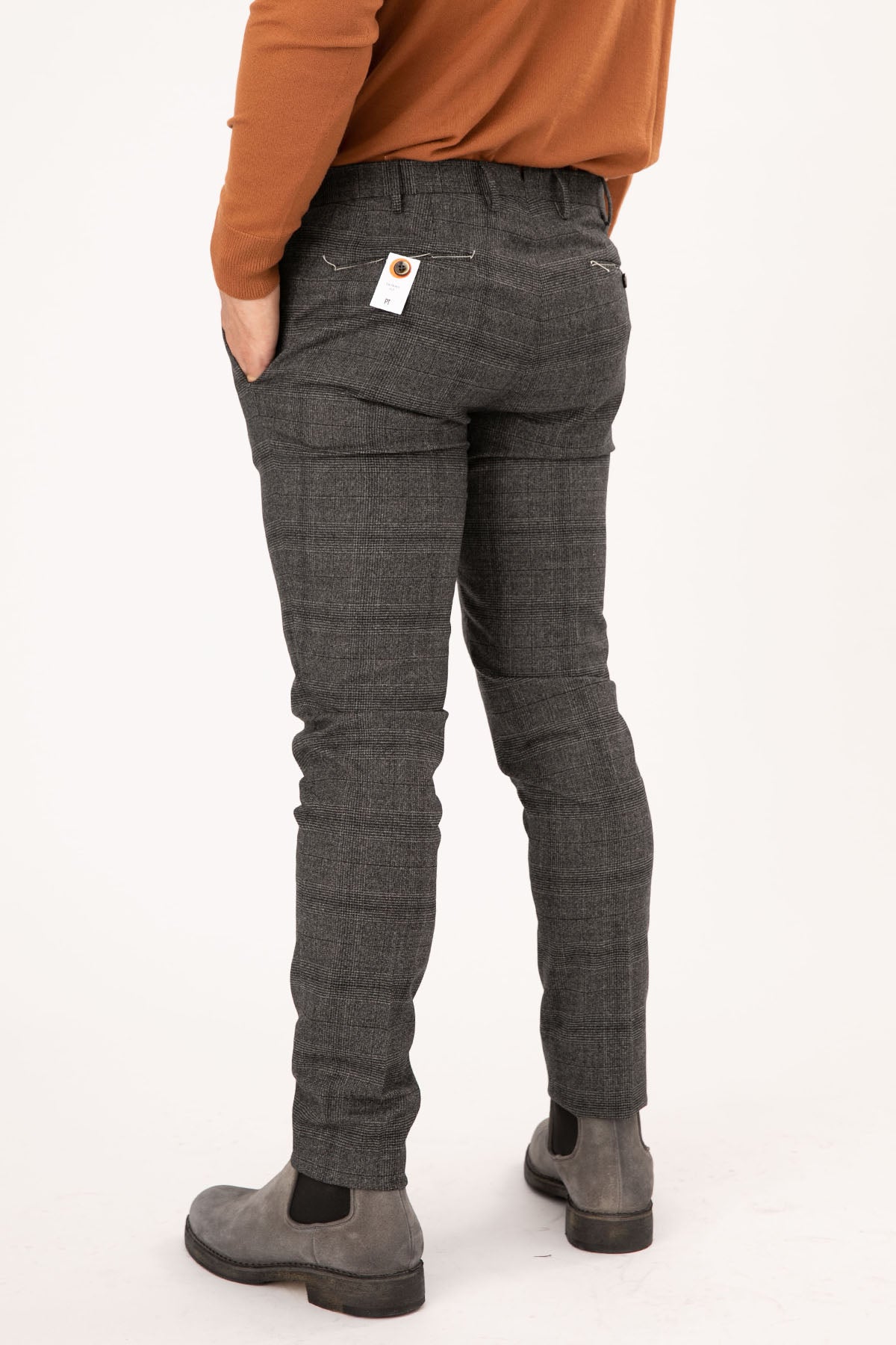 Pantaloni Torino Ekoseli Skinny Fit Streç Pantolon-Libas Trendy Fashion Store
