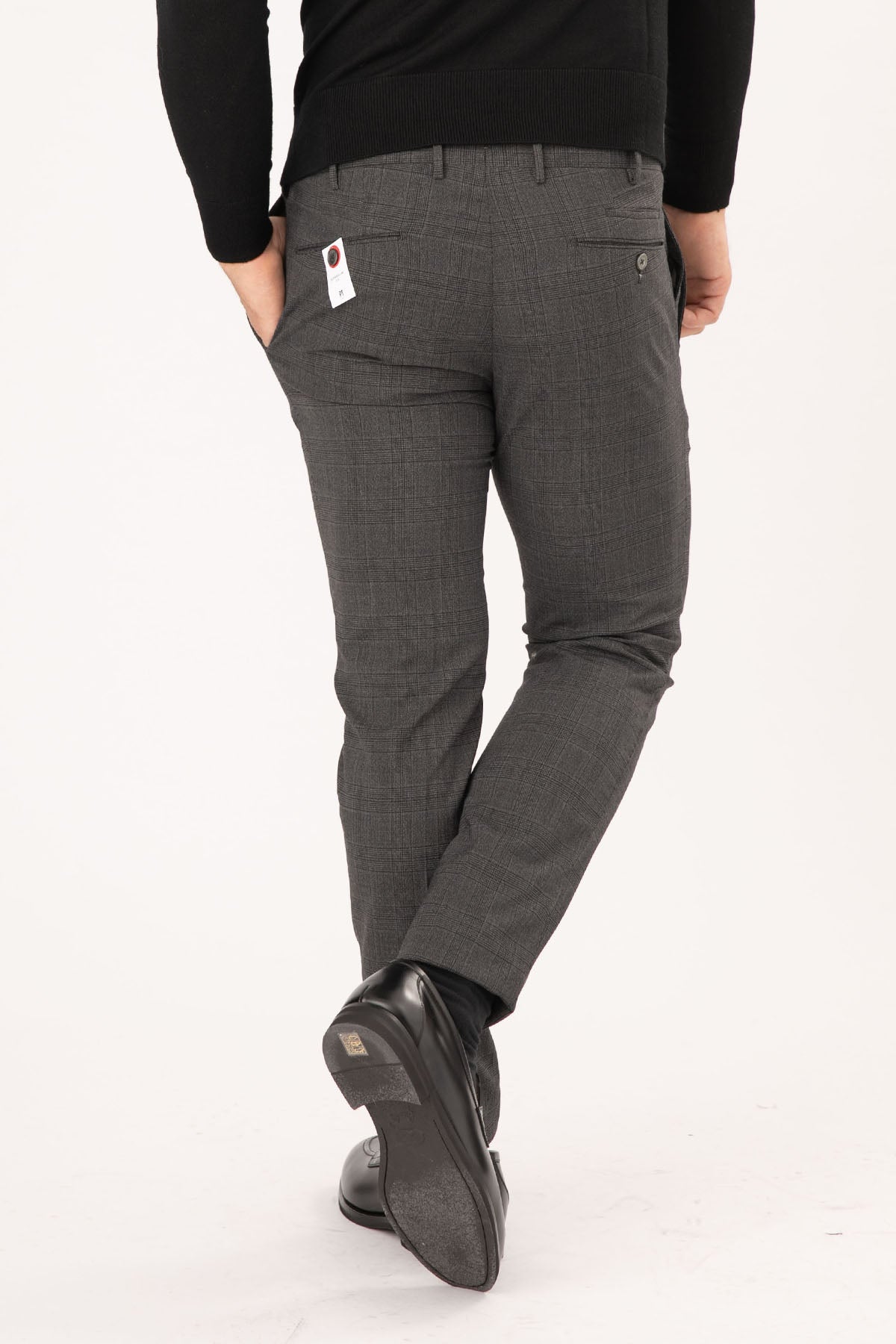 Pantaloni Torino Ekoseli Super Slim Fit Yün Pantolon-Libas Trendy Fashion Store