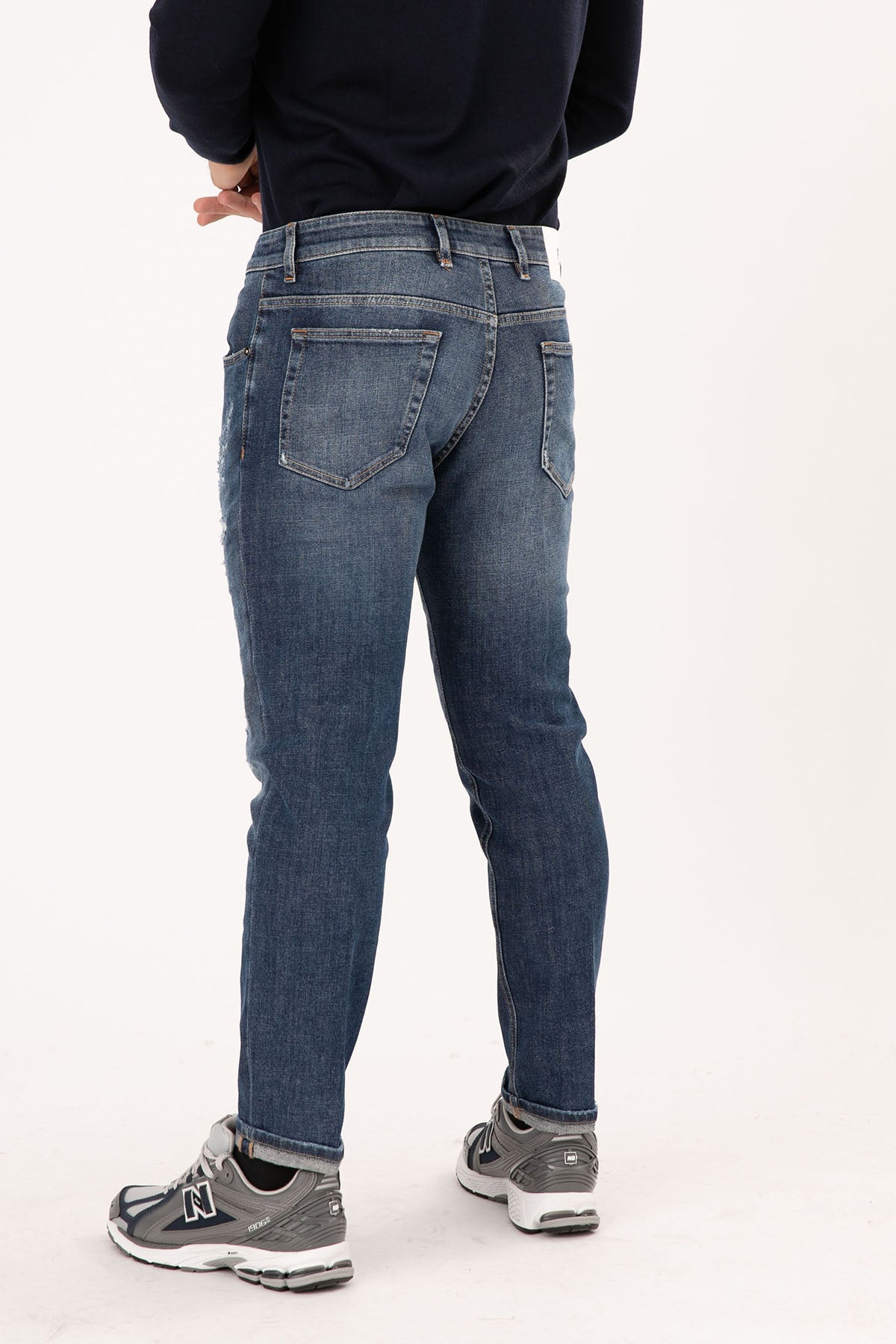 Pantaloni Torino Reggae Yırtıklı Slim Fit Jeans-Libas Trendy Fashion Store