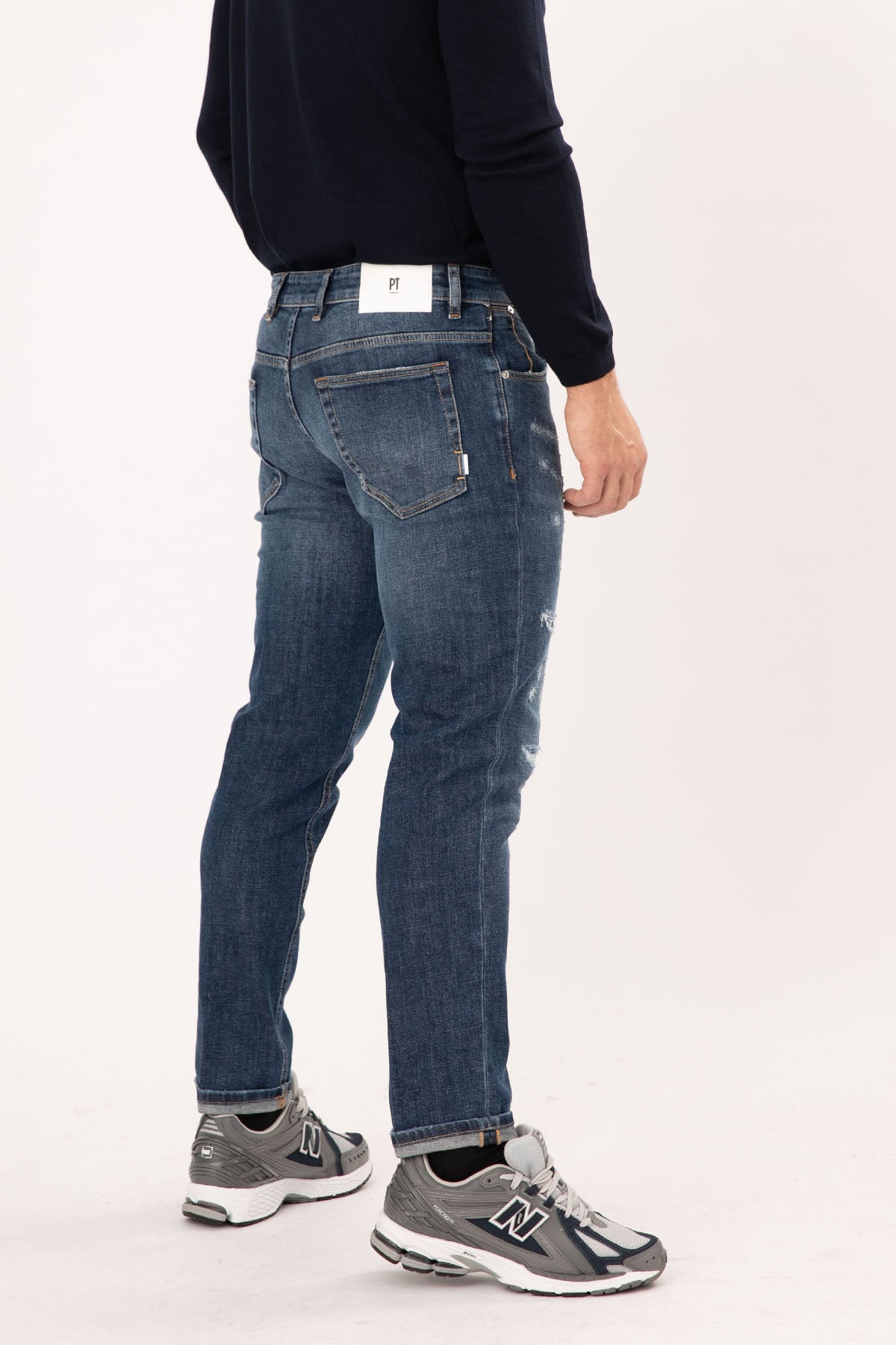 Pantaloni Torino Reggae Yırtıklı Slim Fit Jeans-Libas Trendy Fashion Store