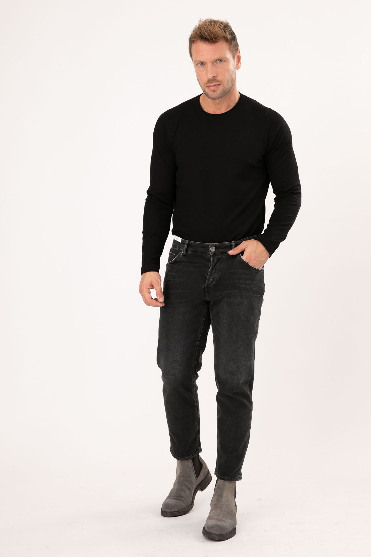 Pantaloni Torino Rebel Slim Fit Jeans-Libas Trendy Fashion Store