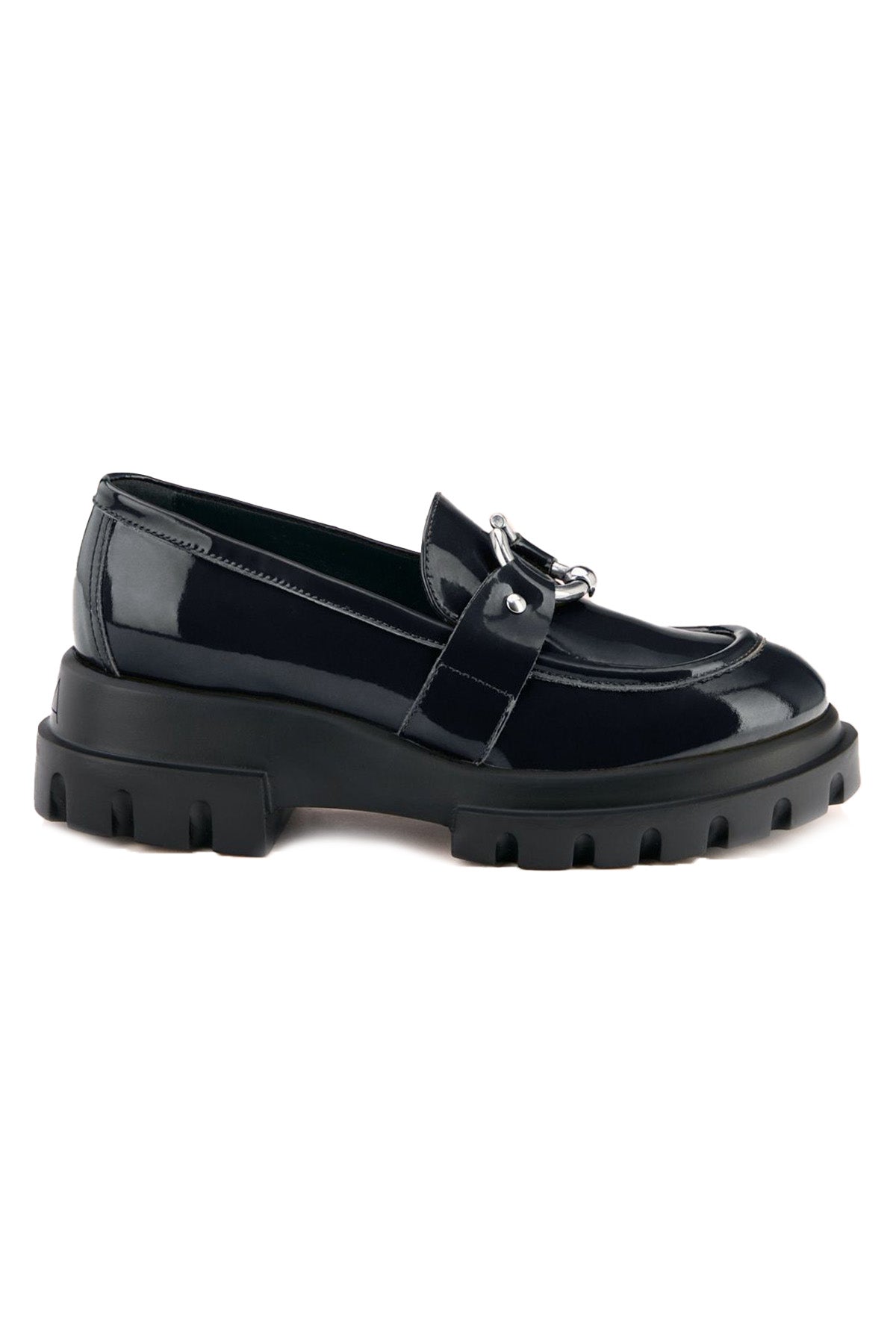 Agl Monique Metal Tokalı Rugan Deri Loafer Ayakkabı-Libas Trendy Fashion Store