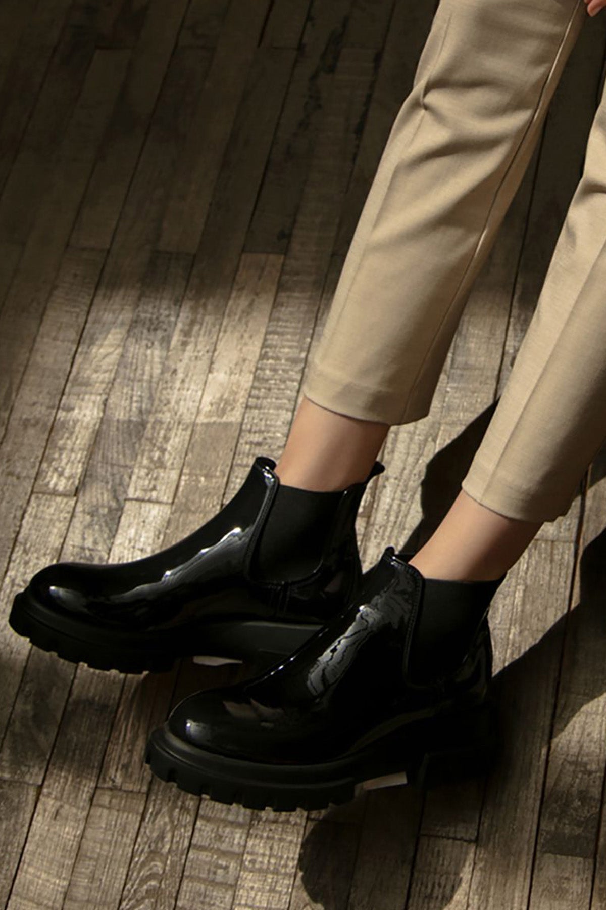 Agl Maxine Chelsea Lastikli Rugan Deri Bot-Libas Trendy Fashion Store