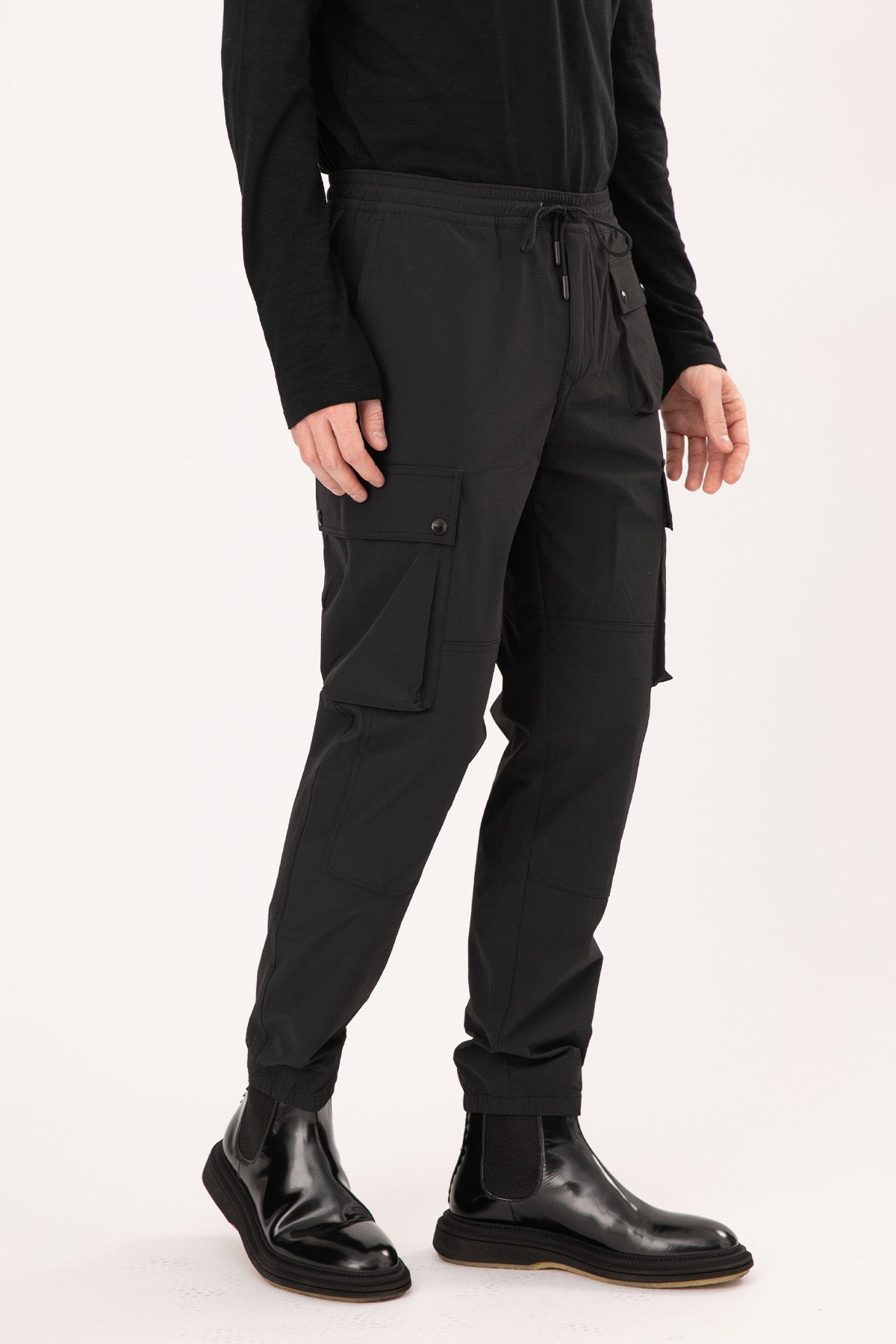 Belstaff Techmaster Beli Lastikli Streç Kargo Pantolon-Libas Trendy Fashion Store