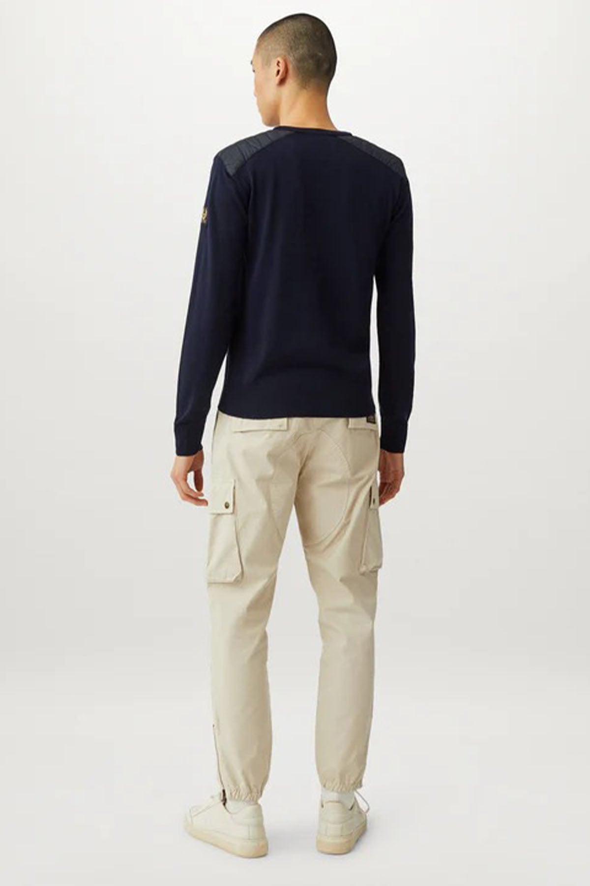 Belstaff Yuvarlak Yaka Örgü Yün Triko-Libas Trendy Fashion Store