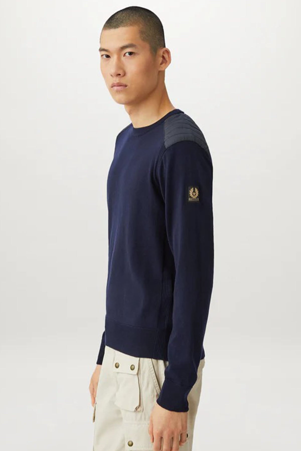 Belstaff Yuvarlak Yaka Örgü Yün Triko-Libas Trendy Fashion Store