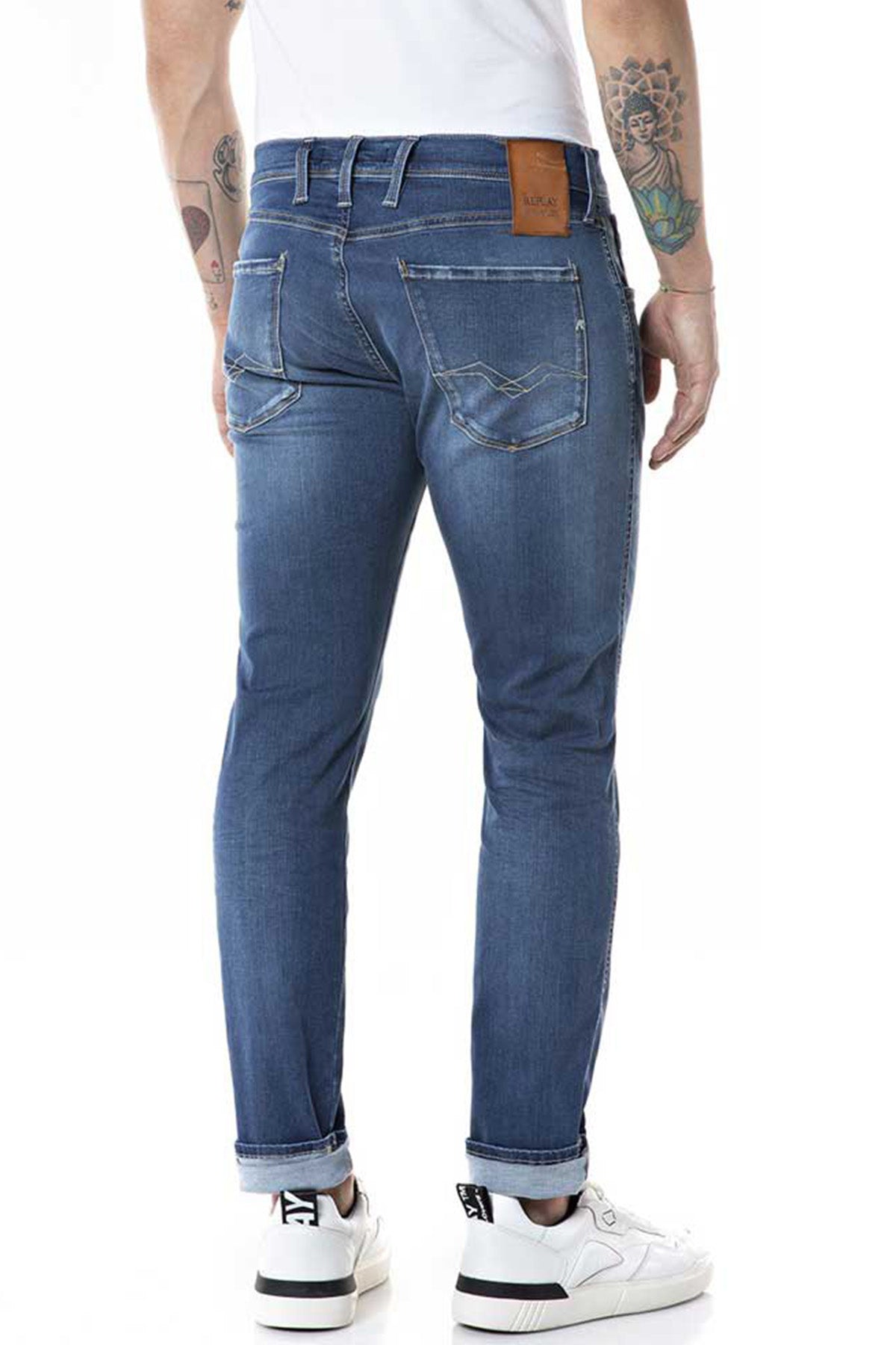 Replay Anbass Hyperflex X-Lite Re-Used Slim Fit Jeans-Libas Trendy Fashion Store