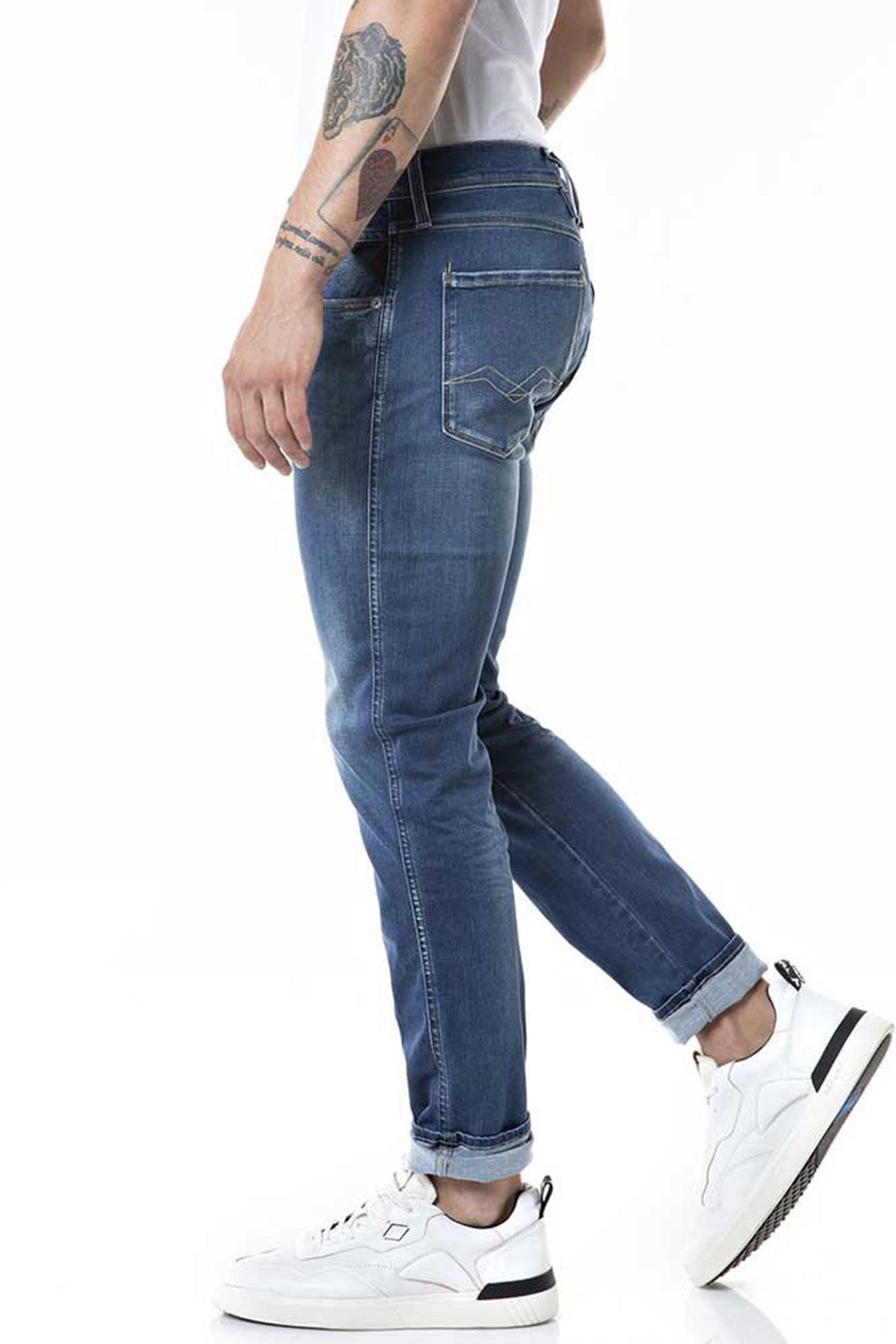 Replay Anbass Hyperflex X-Lite Re-Used Slim Fit Jeans-Libas Trendy Fashion Store