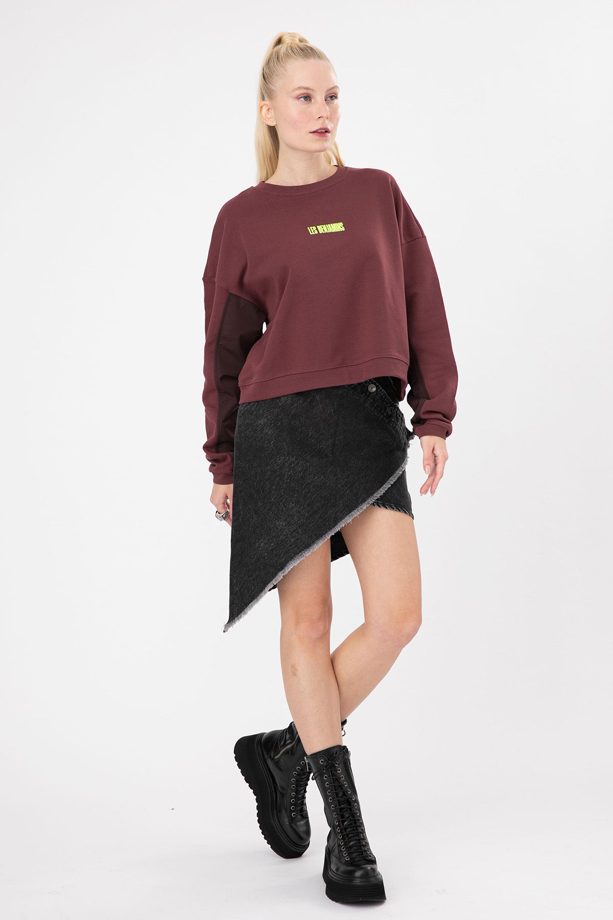 Replay Asimetrik Kesim Denim Etek-Libas Trendy Fashion Store