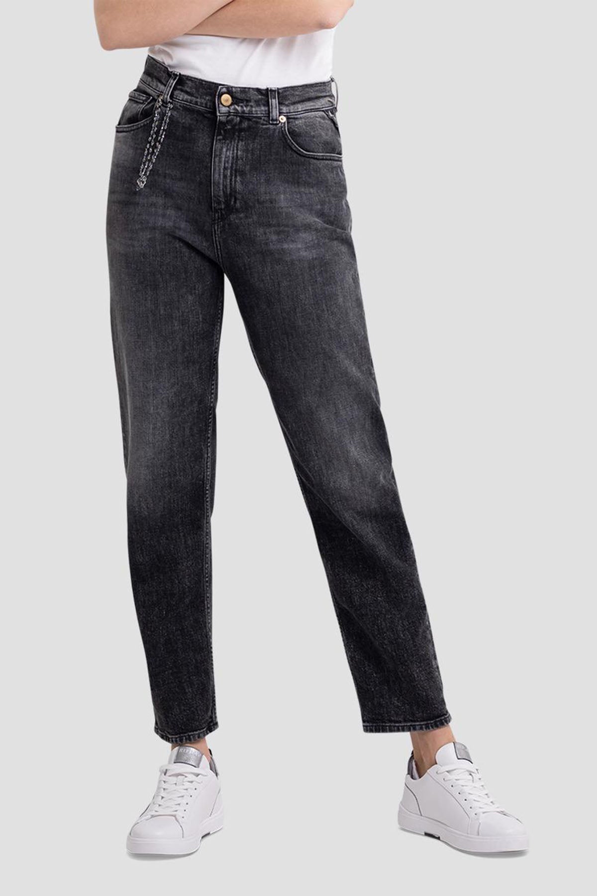 Replay Kiley Tapered Leg Fit Yüksek Bel Jeans-Libas Trendy Fashion Store