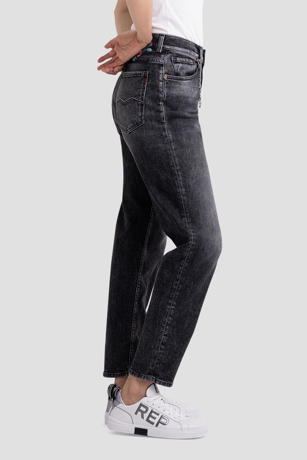 Replay Kiley Tapered Leg Fit Yüksek Bel Jeans-Libas Trendy Fashion Store