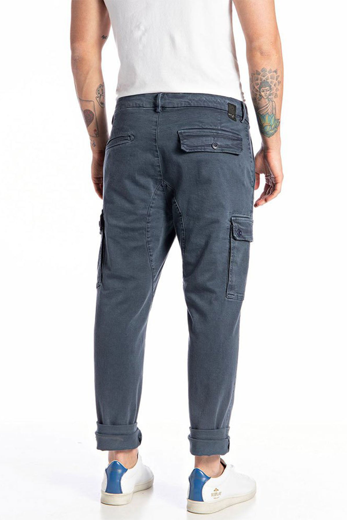 Replay Jaan Hyperflex X-Lite Slim Fit Kargo Pantolon-Libas Trendy Fashion Store