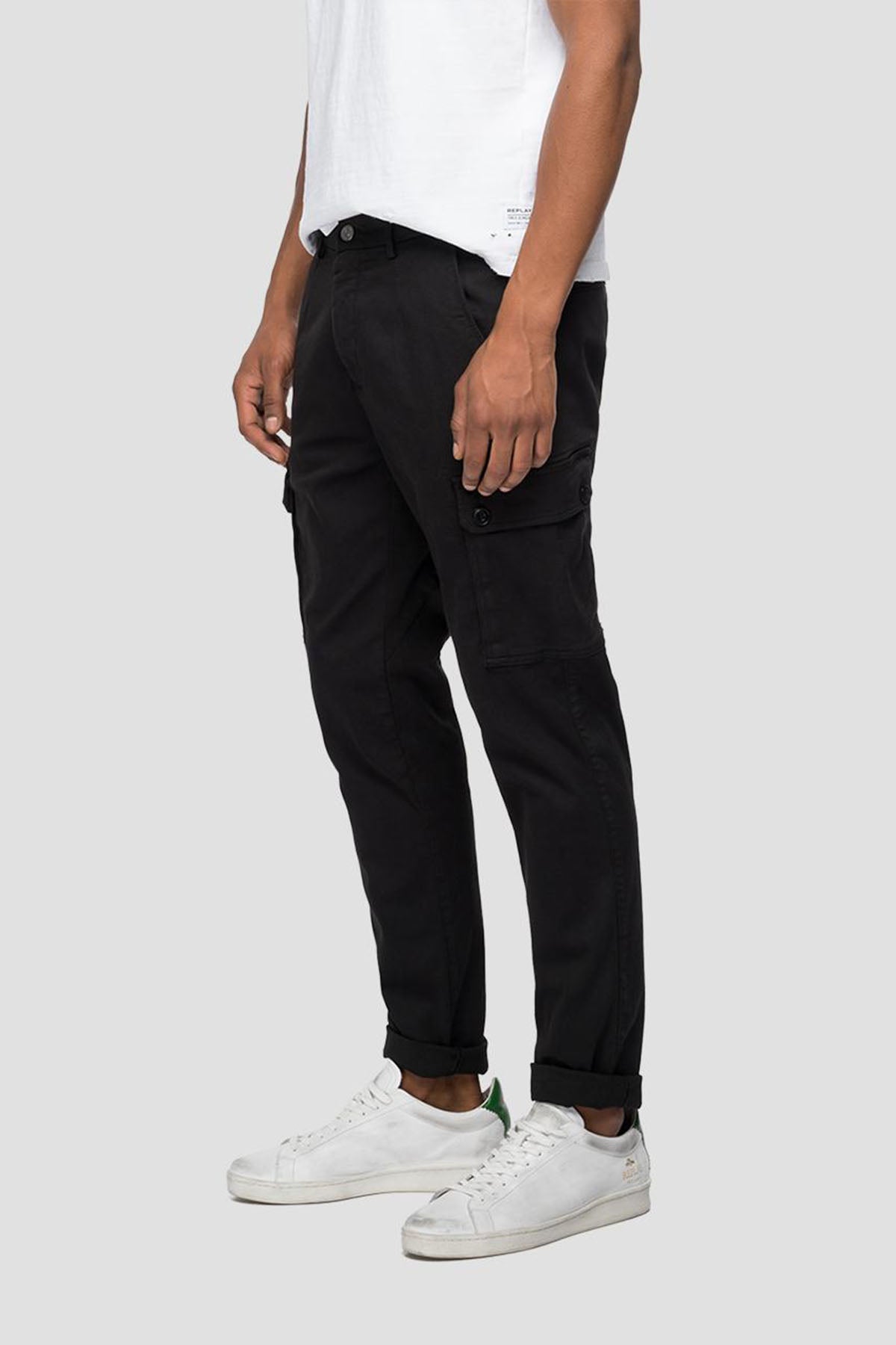 Replay Jaan Hyperflex X-Lite Slim Fit Kargo Pantolon-Libas Trendy Fashion Store