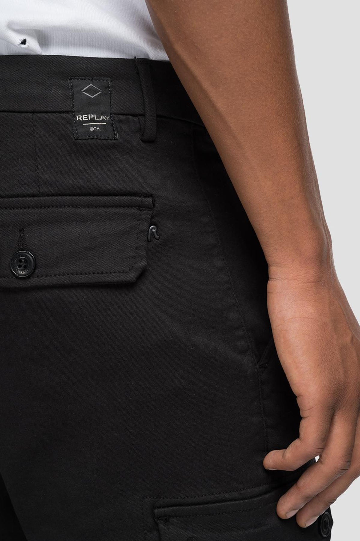Replay Jaan Hyperflex X-Lite Slim Fit Kargo Pantolon-Libas Trendy Fashion Store