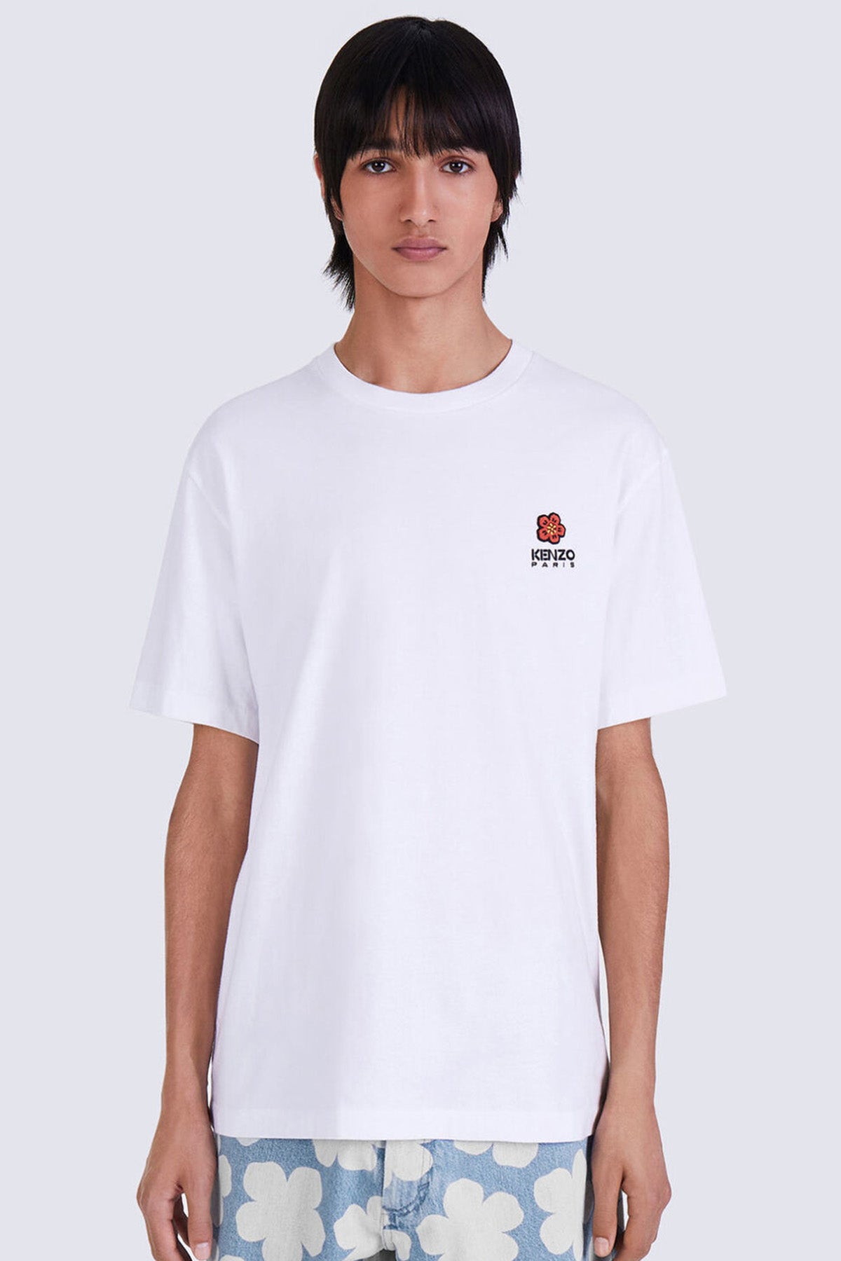 Kenzo Geniş Kesim Boke Flower Logolu T-shirt-Libas Trendy Fashion Store