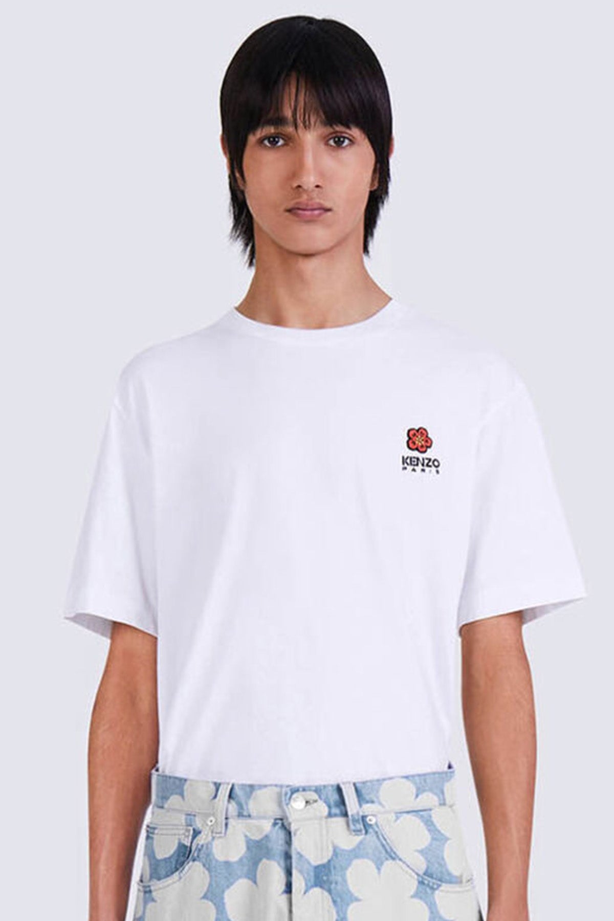 Kenzo Geniş Kesim Boke Flower Logolu T-shirt-Libas Trendy Fashion Store