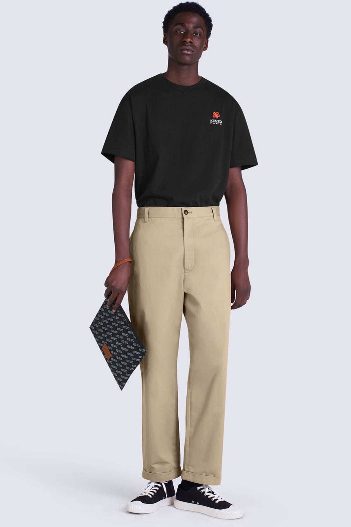 Kenzo Geniş Kesim Boke Flower Logolu T-shirt-Libas Trendy Fashion Store