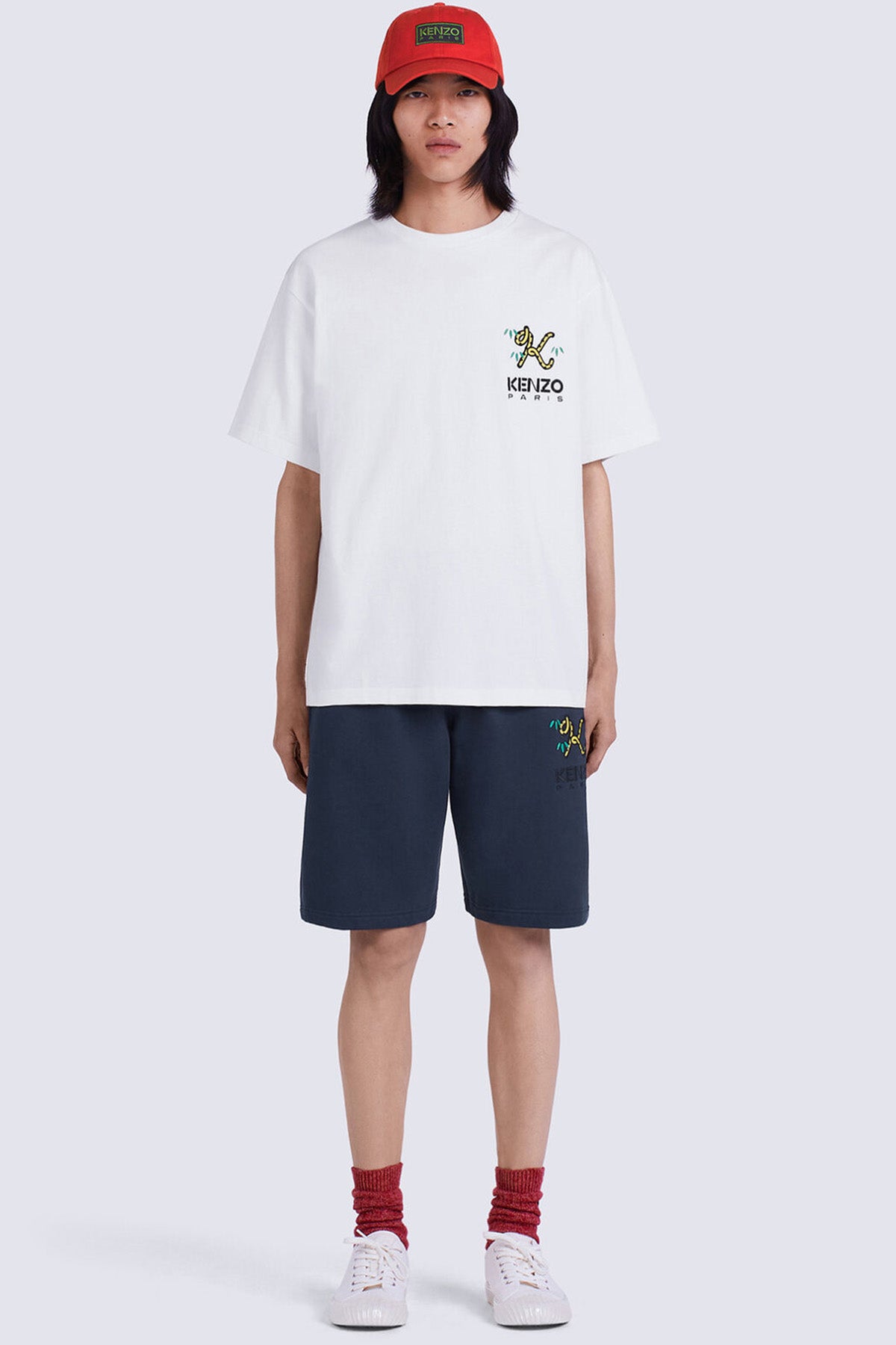 Kenzo Geniş Kesim Kaplan Kuyruğu Armalı K Logolu T-shirt-Libas Trendy Fashion Store