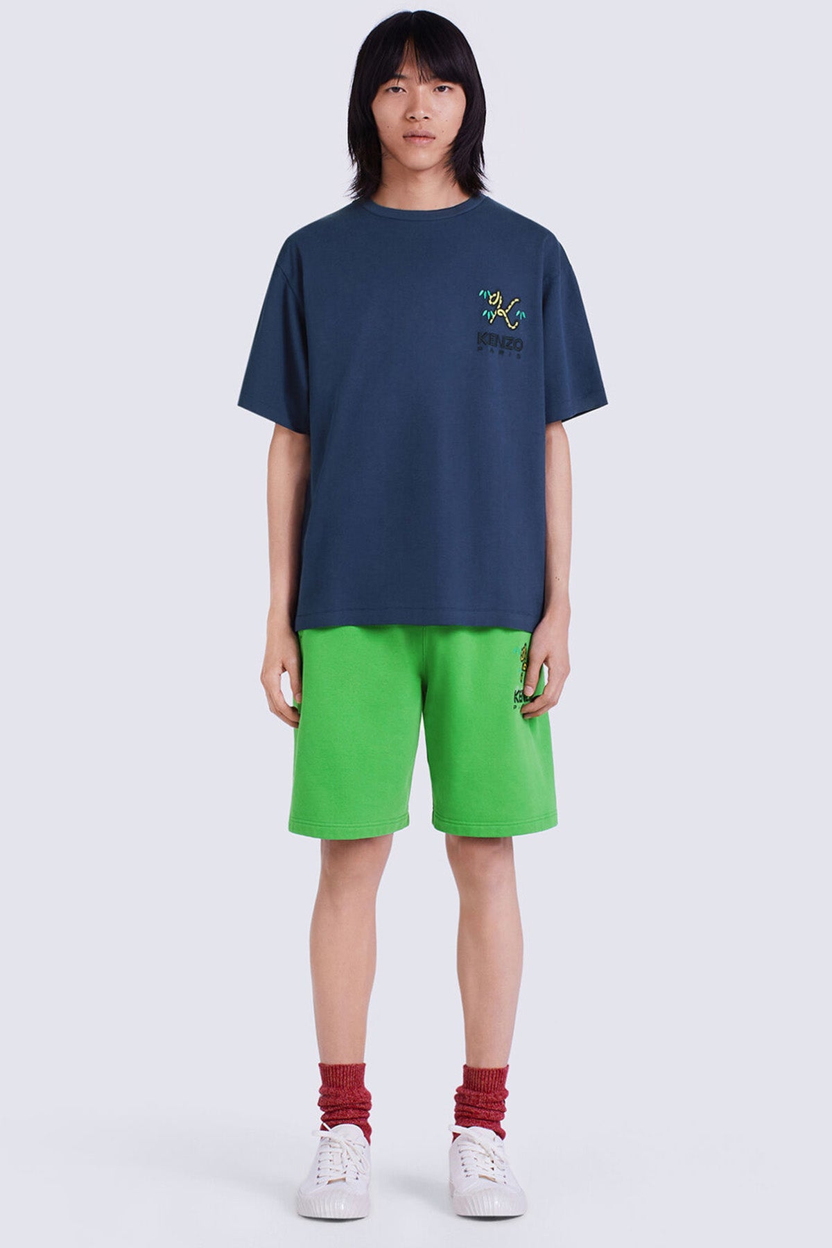 Kenzo Geniş Kesim Kaplan Kuyruğu Armalı K Logolu T-shirt-Libas Trendy Fashion Store