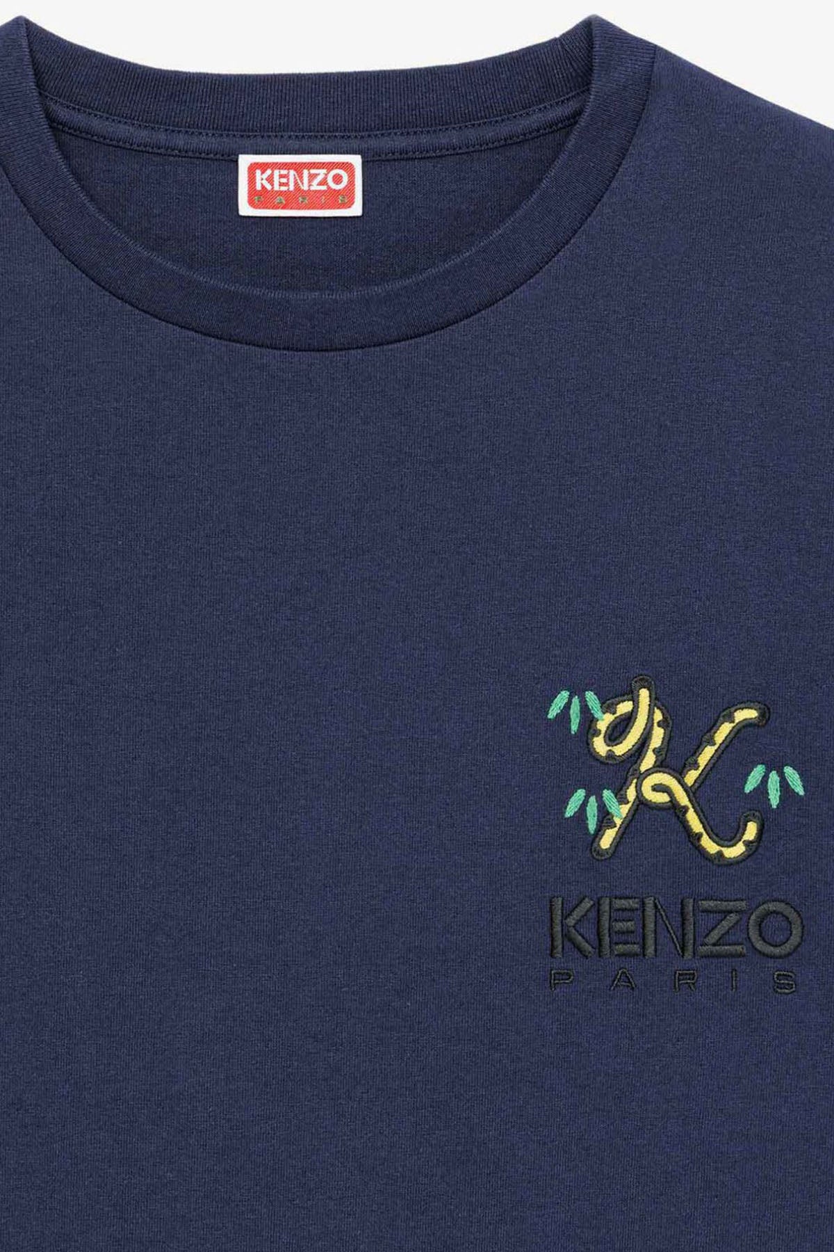 Kenzo Geniş Kesim Kaplan Kuyruğu Armalı K Logolu T-shirt-Libas Trendy Fashion Store