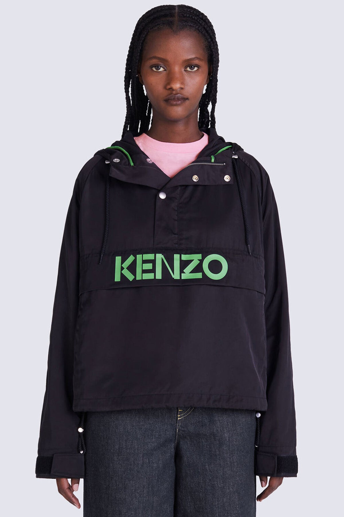 Kenzo Logolu Kanguru Cep Anorak Ceket-Libas Trendy Fashion Store